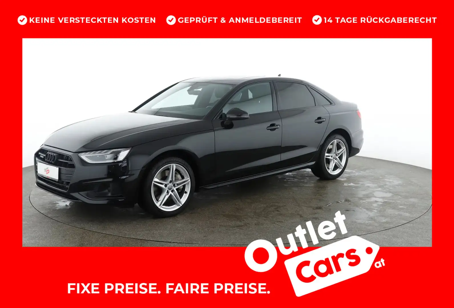 Audi A4 Limousine 45 TDI quattro advanced Schwarz - 1