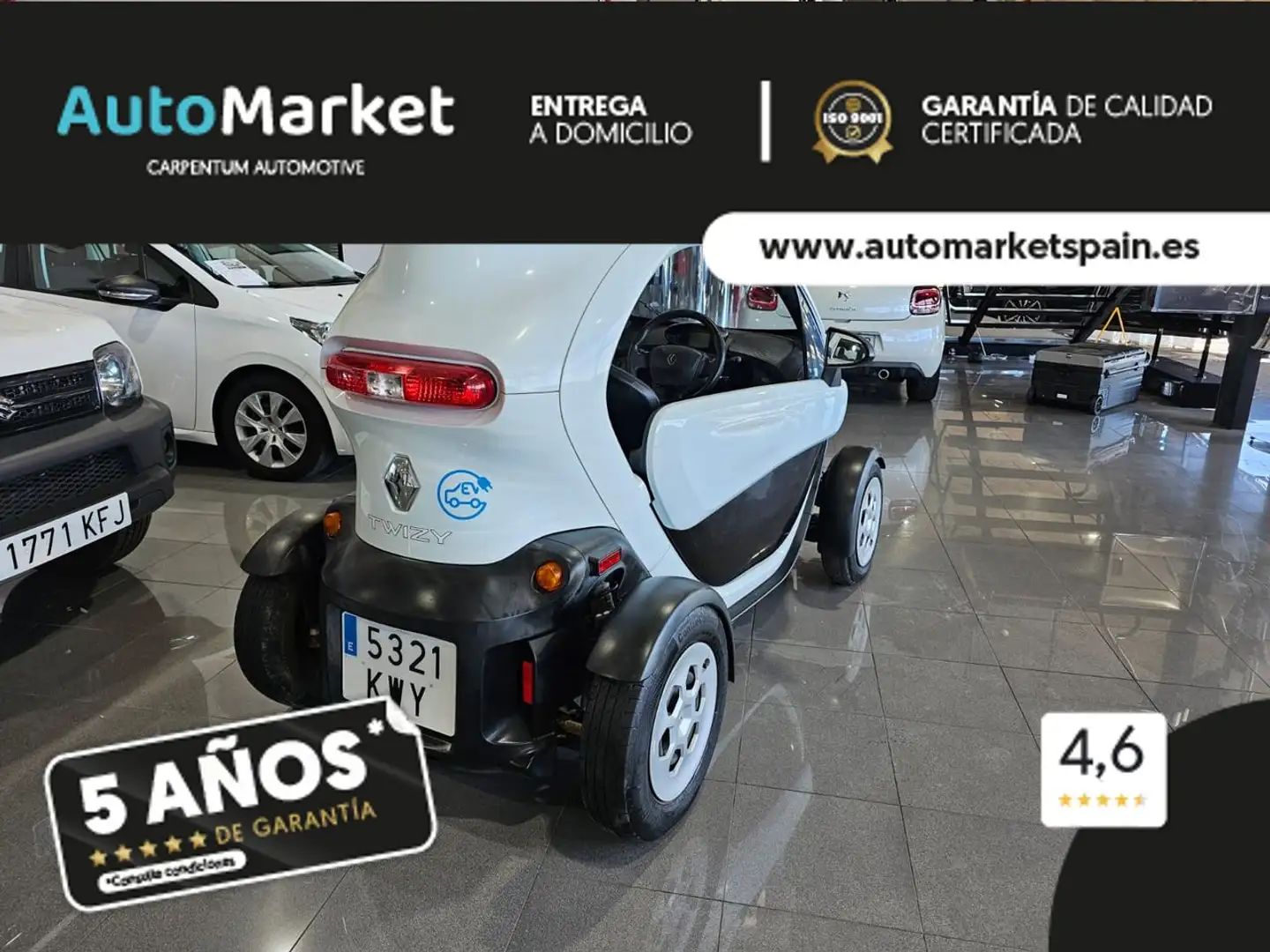 Renault ZOE Twizy   LIFE 80 Blanco - 2