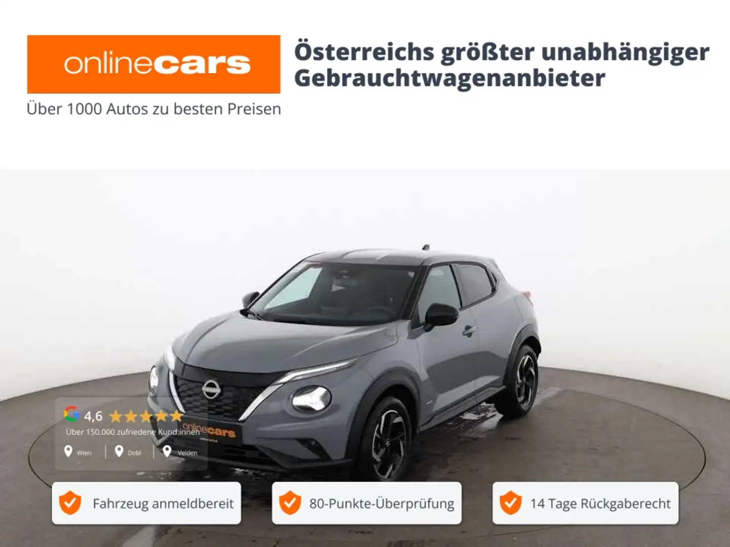 Nissan Juke 1.0 Visia Aut LED NAVI ASSIST R-CAM TEMPOMAT Grau - 1