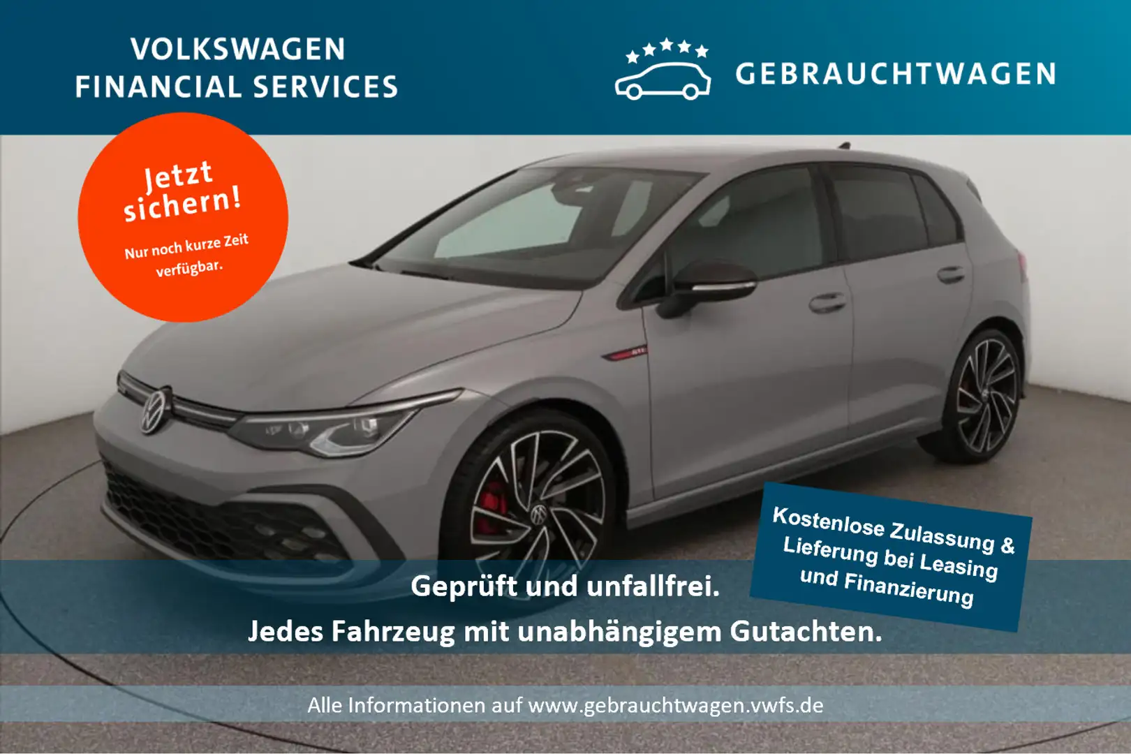 Volkswagen Golf GTI 2.0 TSI180kW Klima*Tempo*Nav*PDC*RFK*SH Grigio - 1