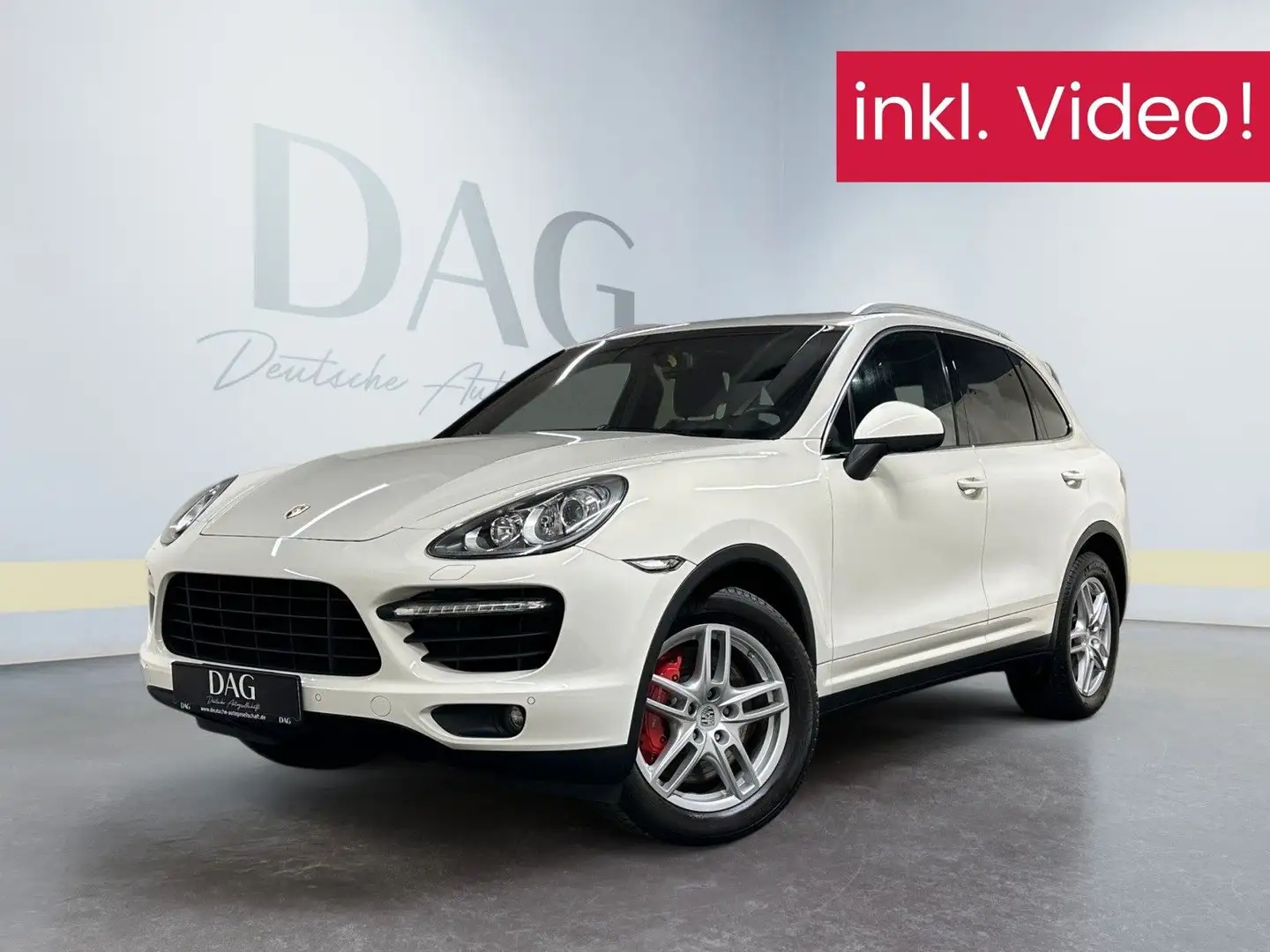 Porsche Cayenne Turbo +1.HAND+GTS-SITZE+TOTW.+AHK+4xSHZ+ Weiß - 1