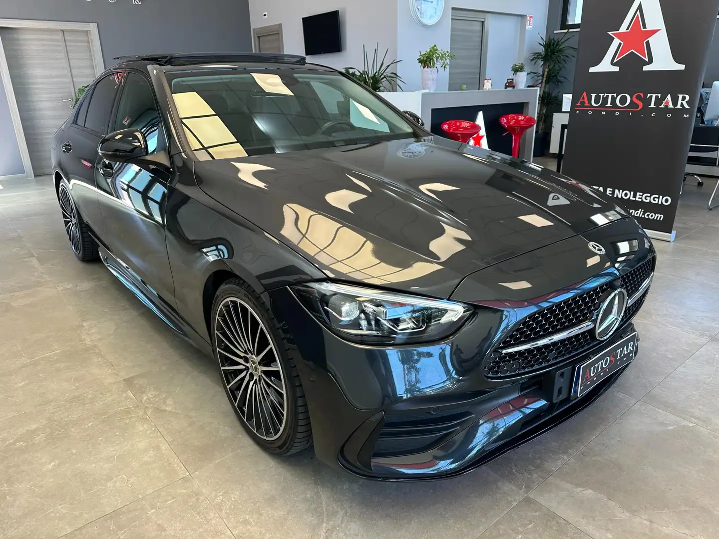Mercedes-Benz C 220 C 220 d mhev Premium Plus auto Grijs - 2