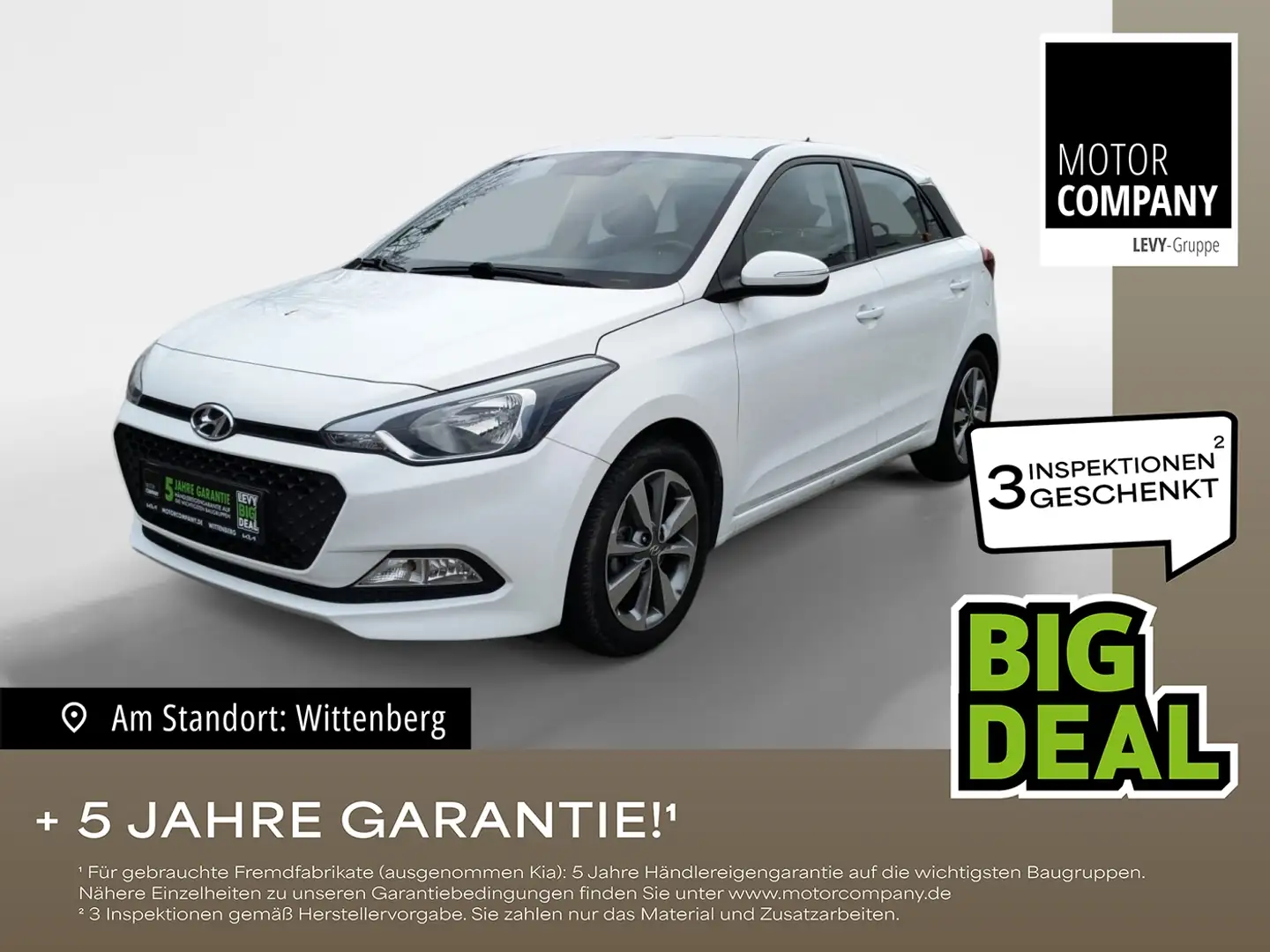 Hyundai i20 1.2 YES! SHZ*USB*RDKS*Bluetooth*ESC* Weiß - 1