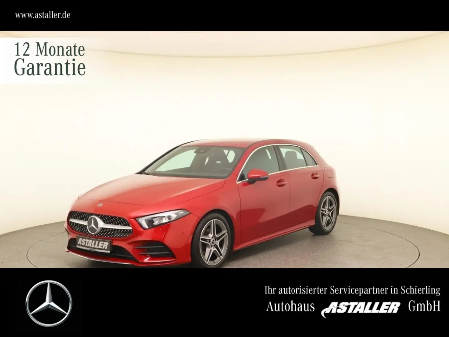 Mercedes-Benz A 180 AMG Line LED+MBUX Navi Plus+18"+DAB+Parkas Червоний - 1