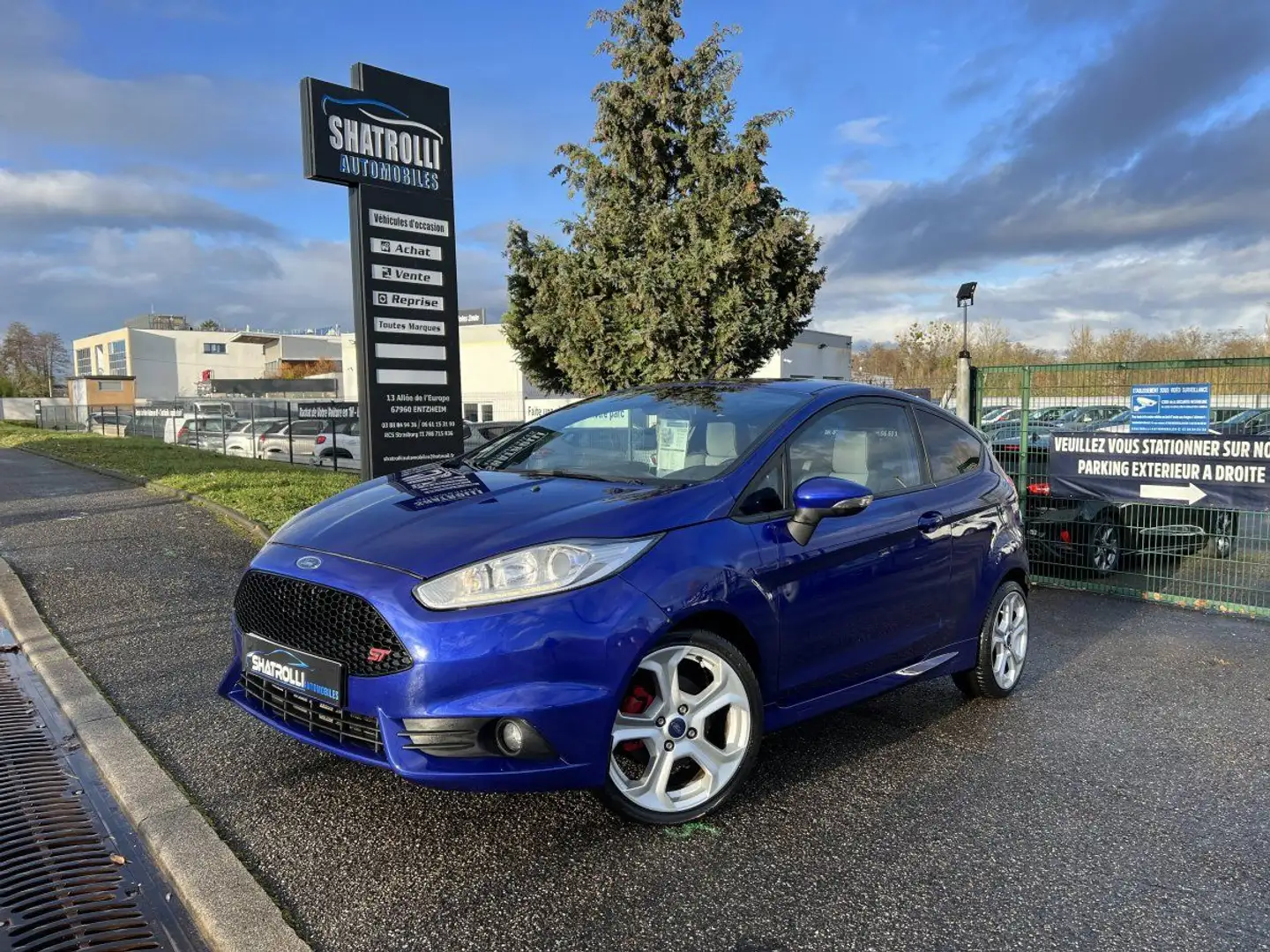 Ford Fiesta IV 1.6 EcoBoost 182ch ST Clim Crit'air1 GPS 58.000 Bleu - 1