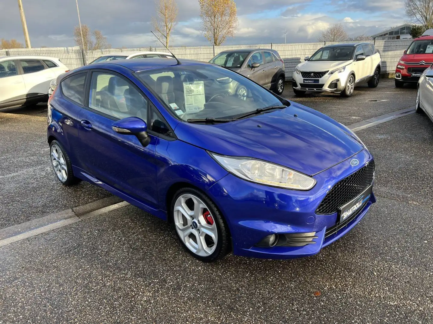 Ford Fiesta IV 1.6 EcoBoost 182ch ST Clim Crit'air1 GPS 58.000 Bleu - 2