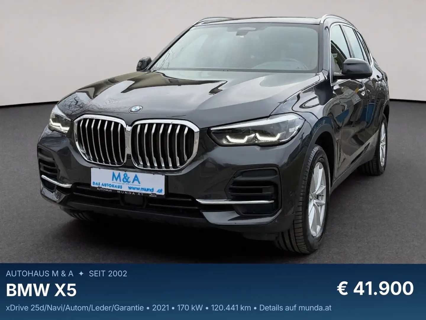 BMW X5 xDrive 25d/Navi/Autom/Leder/Garantie Schwarz - 1