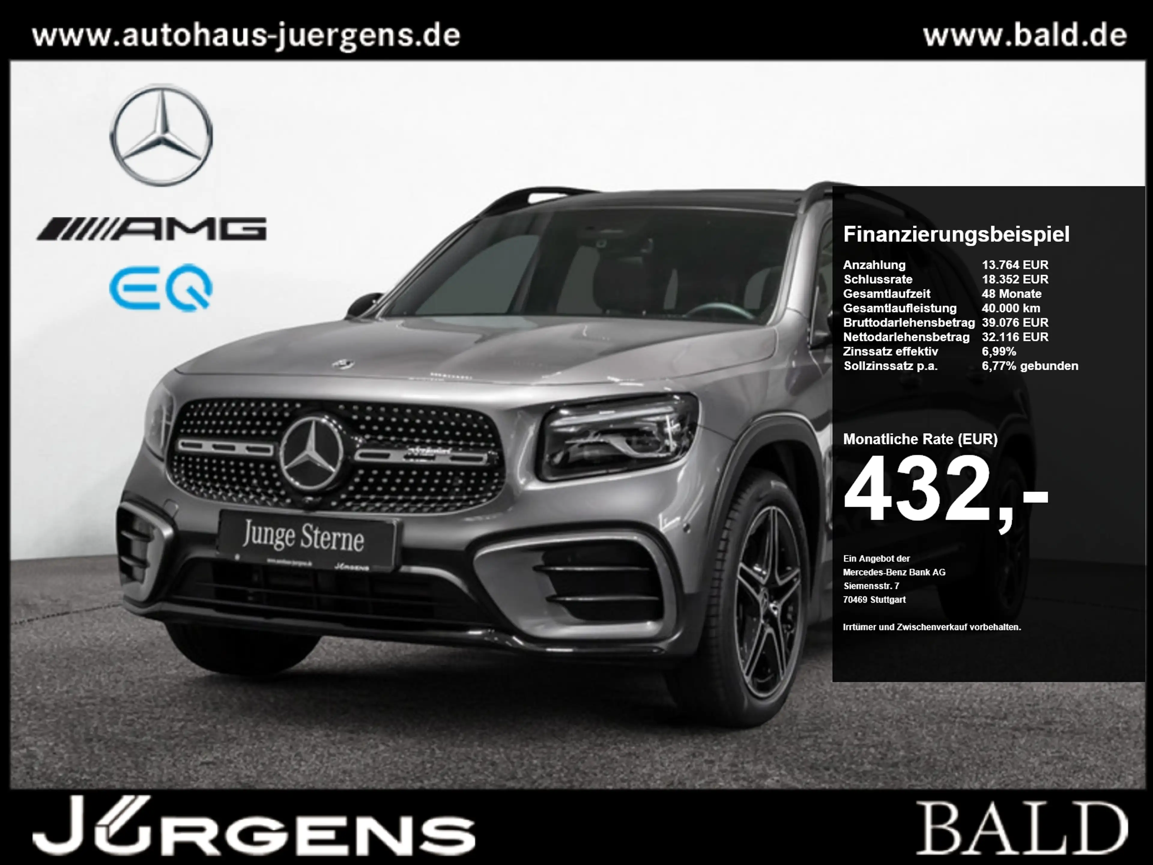 Mercedes-Benz GLB 250 4M AMG-Sport/Pano/Burm/AHK/Night/7Sitze