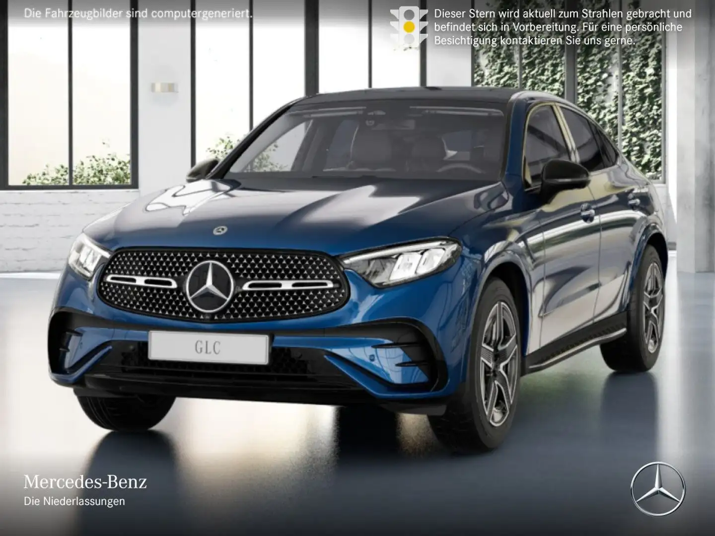 Mercedes-Benz GLC 400 e 4M AMG+NIGHT+PANO+360+AHK+LED+BURMESTER Blauw - 2