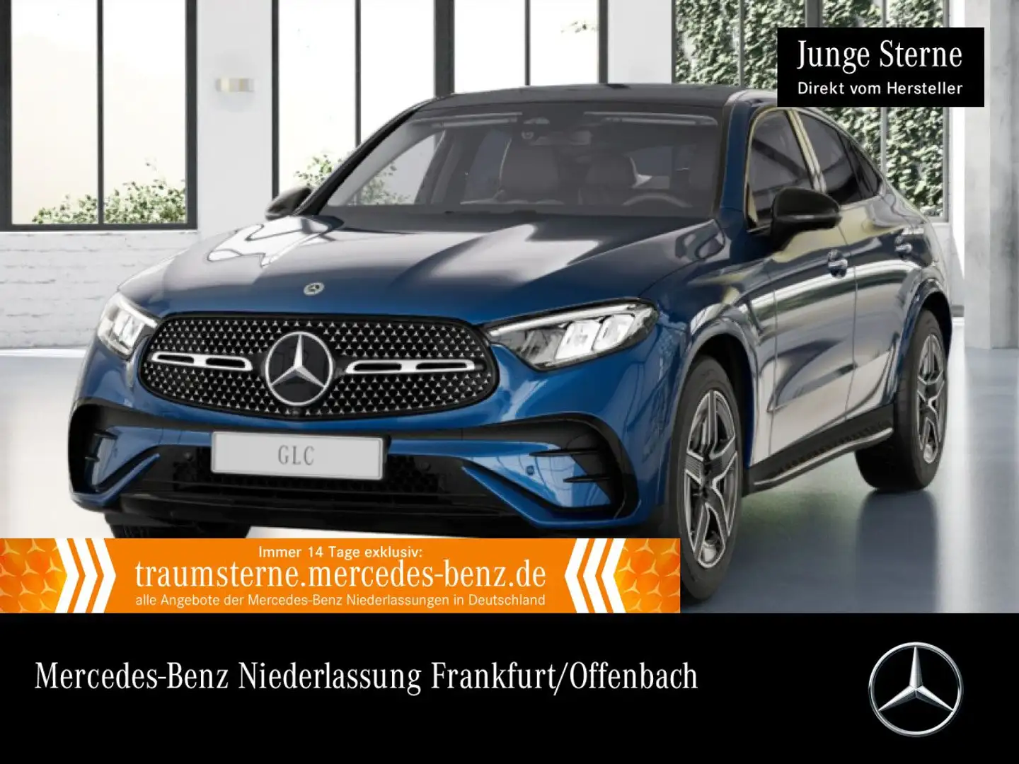 Mercedes-Benz GLC 400 e 4M AMG+NIGHT+PANO+360+AHK+LED+BURMESTER Blauw - 1