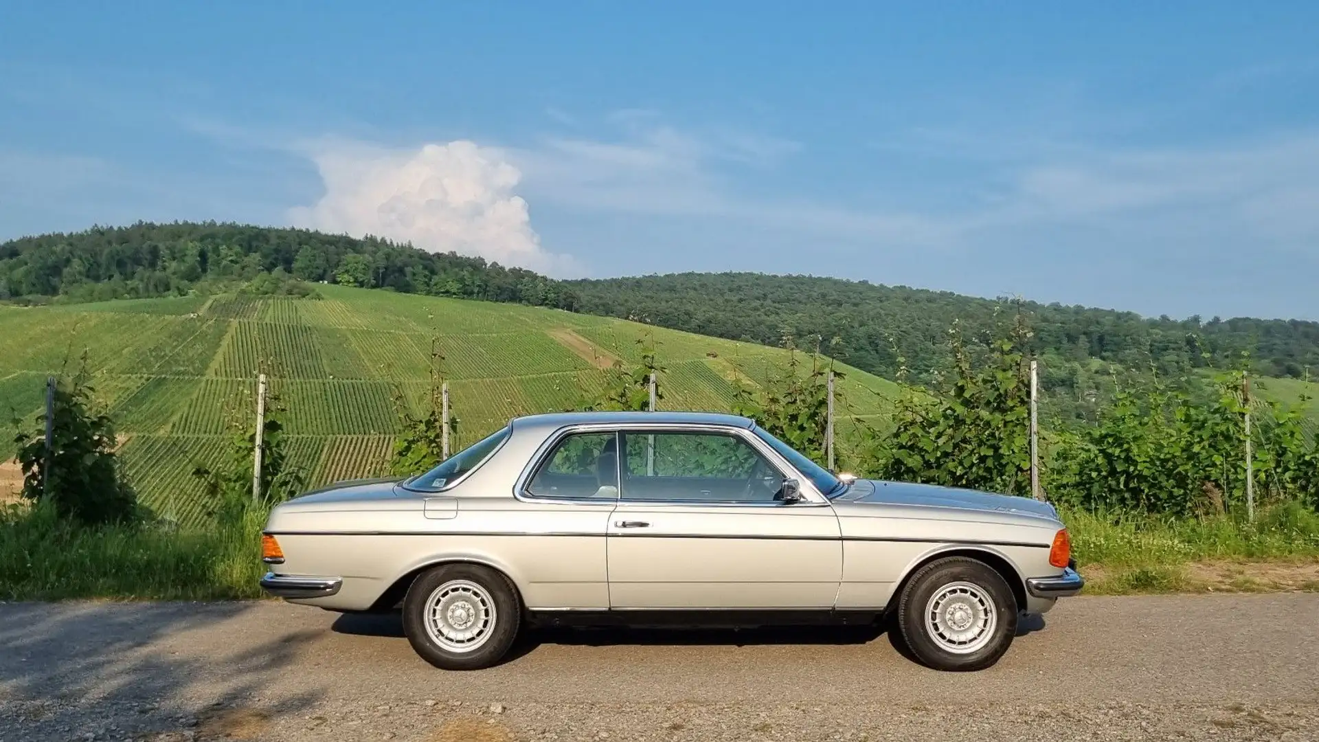 Mercedes-Benz 280 CE W123 Coupé H-Zulassung deutsche Historie Plateado - 2