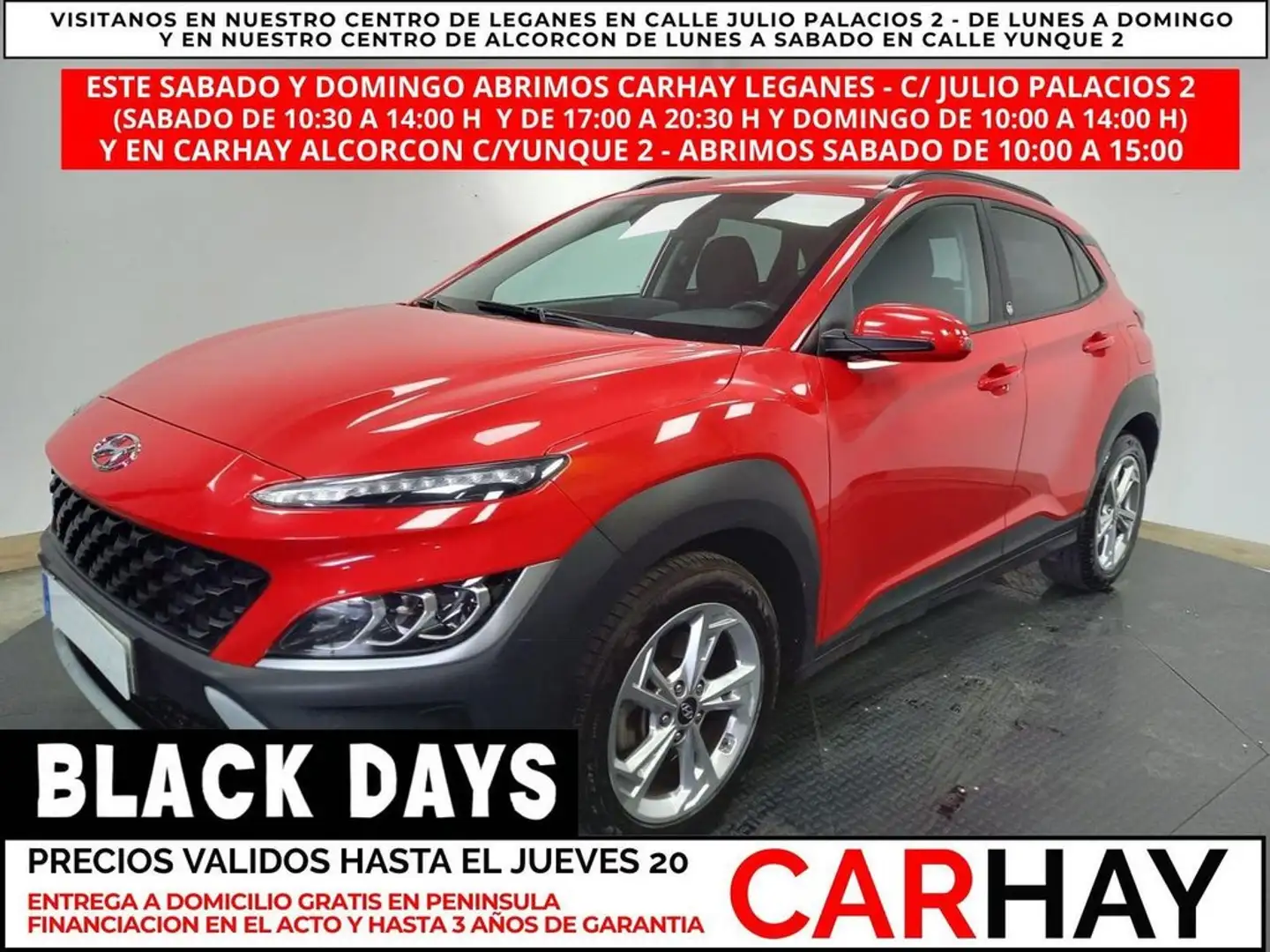 Hyundai KONA 1.0T-GDI EDITON 30 120CV Rouge - 1