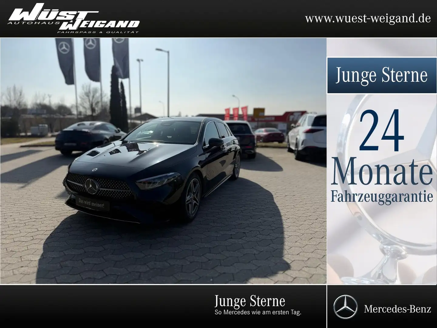 Mercedes-Benz A 180 AMG AHK/Kamera/MBUX/LED/DAB/Spur/Color/18" Schwarz - 1