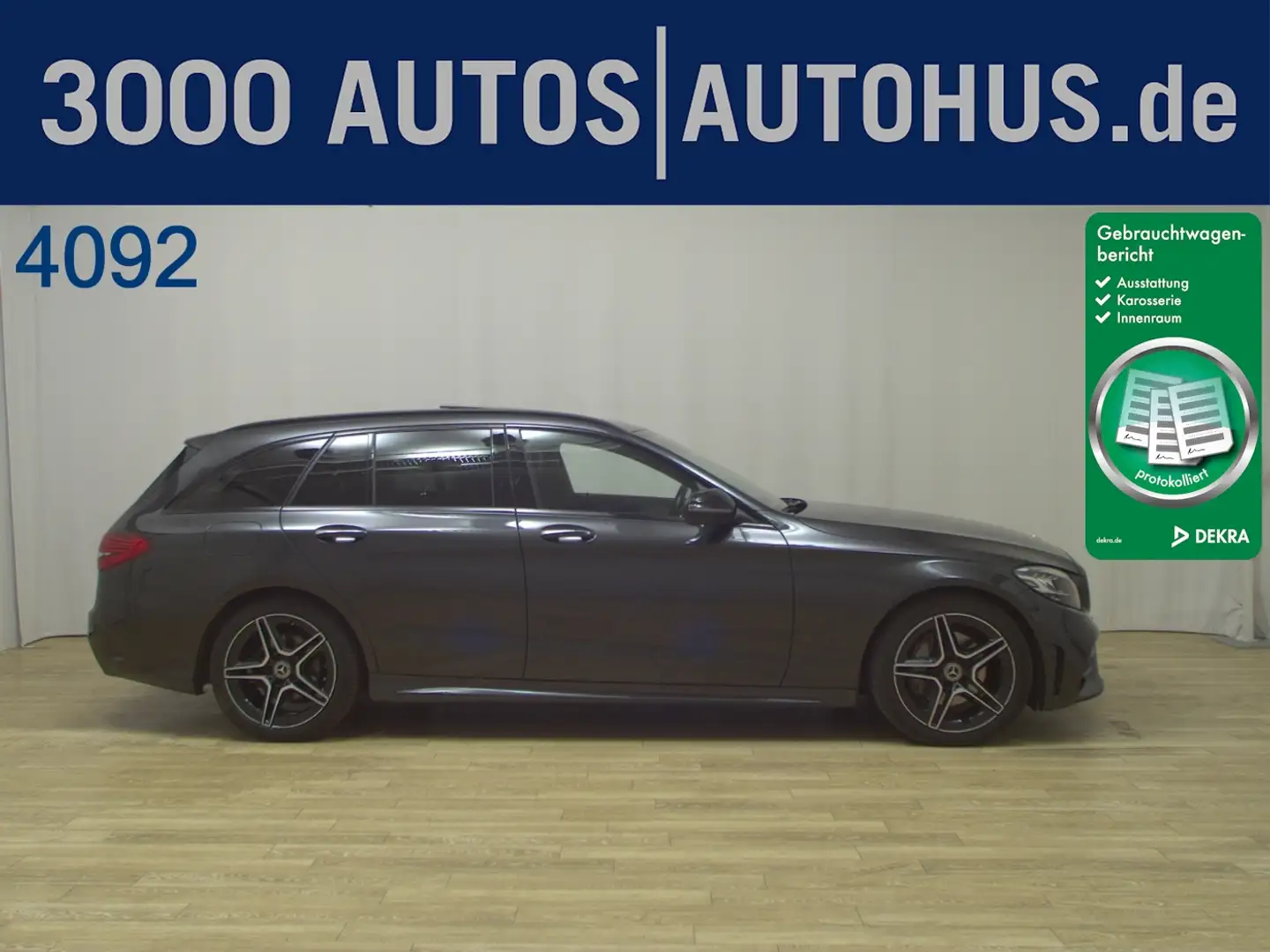 Mercedes-Benz C 220 T d  AMG Line Navi Night Pano LED Leder Grün - 1
