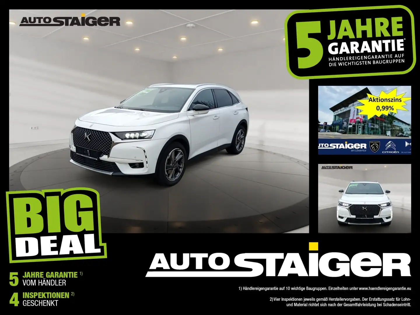 DS Automobiles DS 7 Crossback DS7 Crossback E-Tense Rivoli Leder*Navi* Blanco - 1