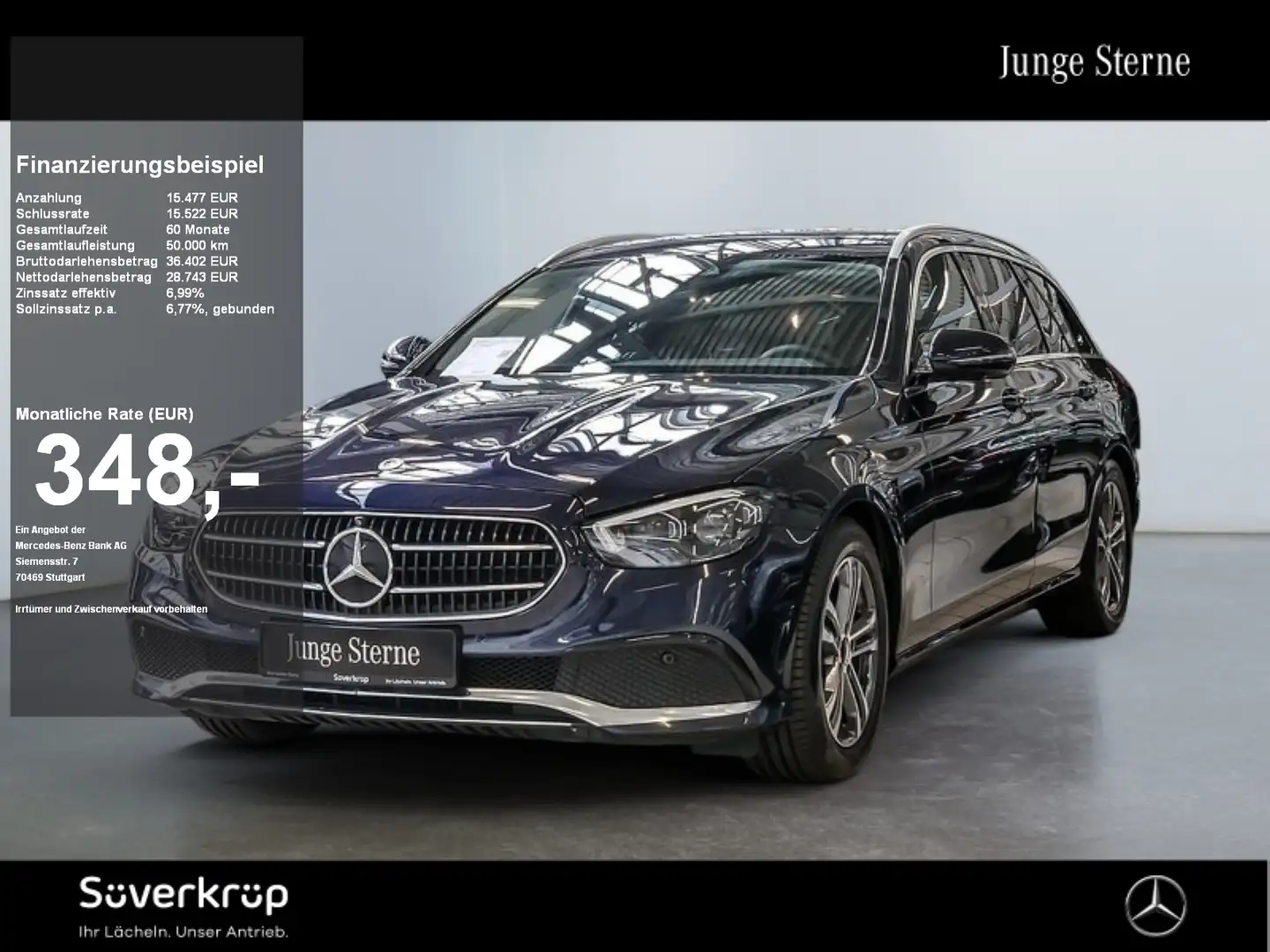 Mercedes-Benz E 220 d T BURM AVANTGARDE 360 WIDE PDC SHZ Blau - 1