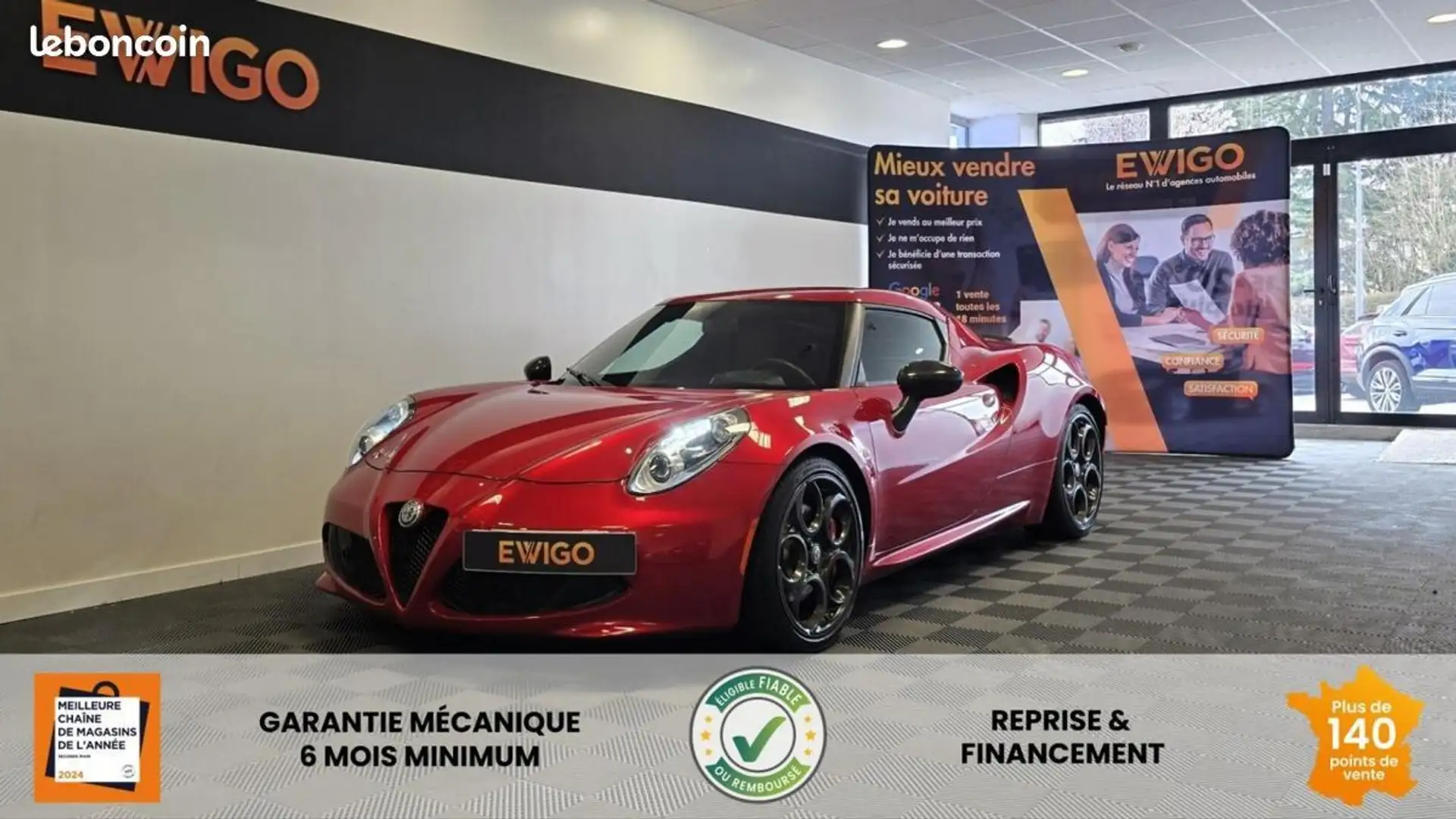 Alfa Romeo 4C COUPE 1750 TBI 240ch BVA Edizione Speciale %2B KIT DISTRIBUTION NEUF Rouge - 1