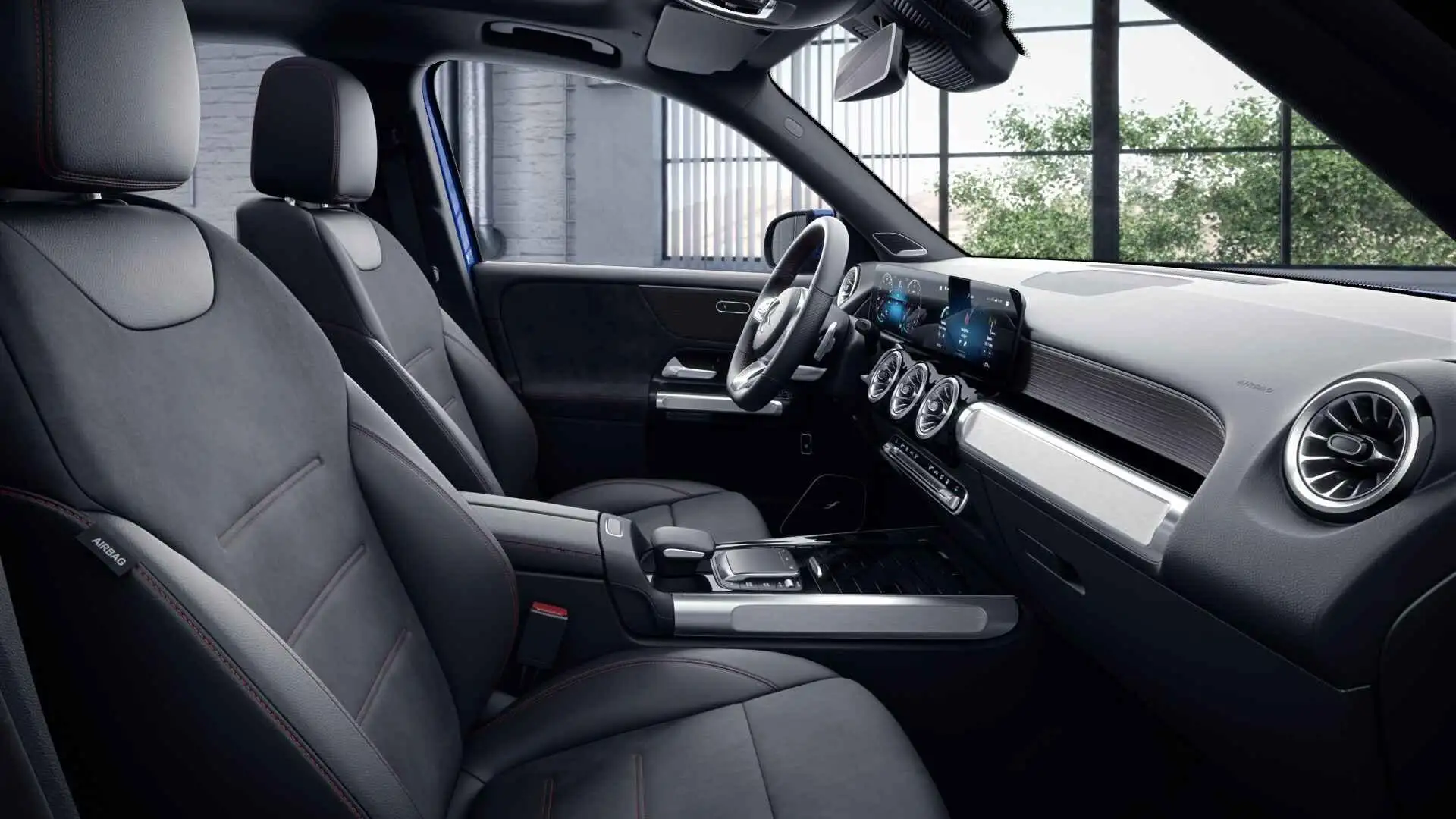 Mercedes-Benz GLB 220 D 4MATIC AMG Line | 7 Zitter | Panoramisch Dak | R Bleu - 2