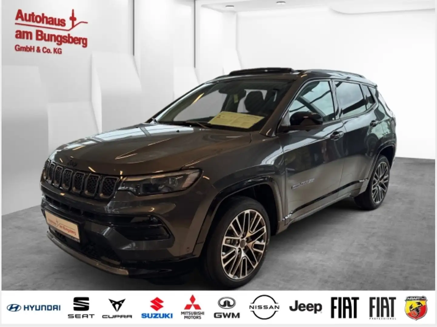 Jeep Compass Summit MJ25😍Vollausstattung⚡️Feel Free Leasing 🔥 Grau - 1
