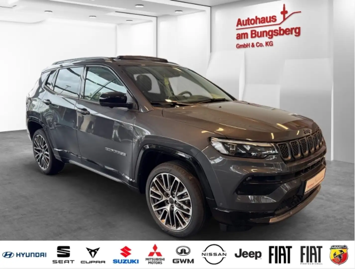 Jeep Compass Summit MJ25😍Vollausstattung⚡️Feel Free Leasing 🔥 Grau - 2