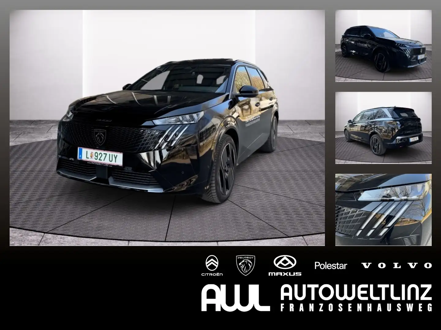Peugeot 5008 Elektro 210 GT motor Exclusive ACC+Pano+360° Schwarz - 1