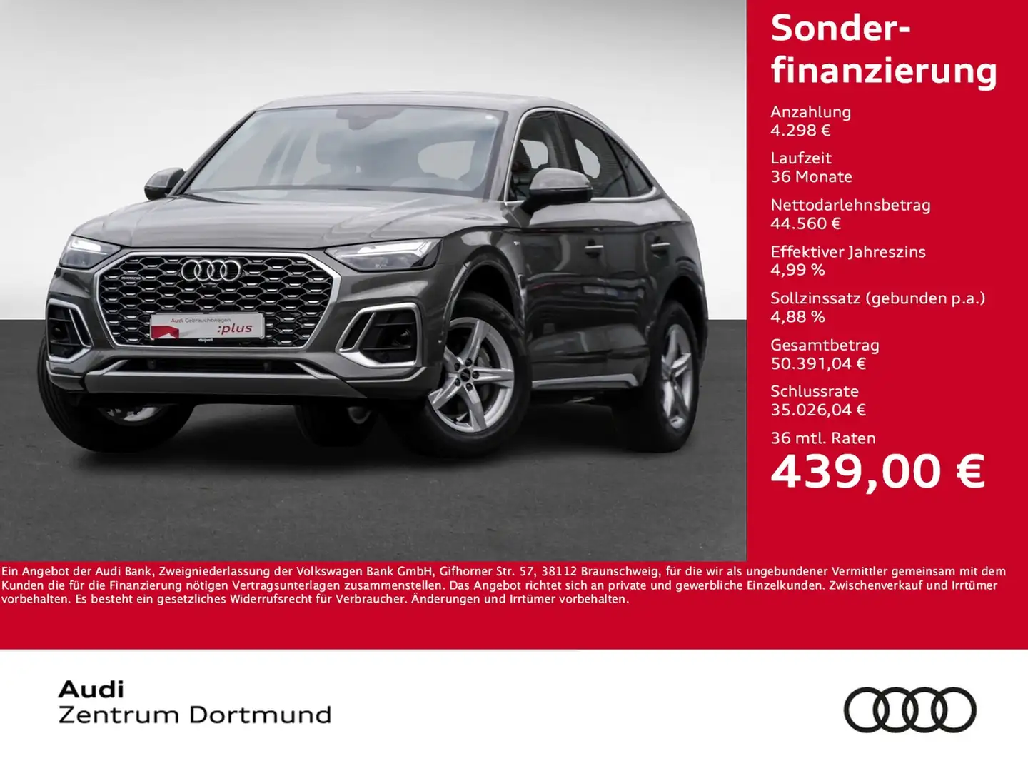 Audi Q5 Sportback 40 quattro S LINE NAVI KAMERA LM18 Grey - 1