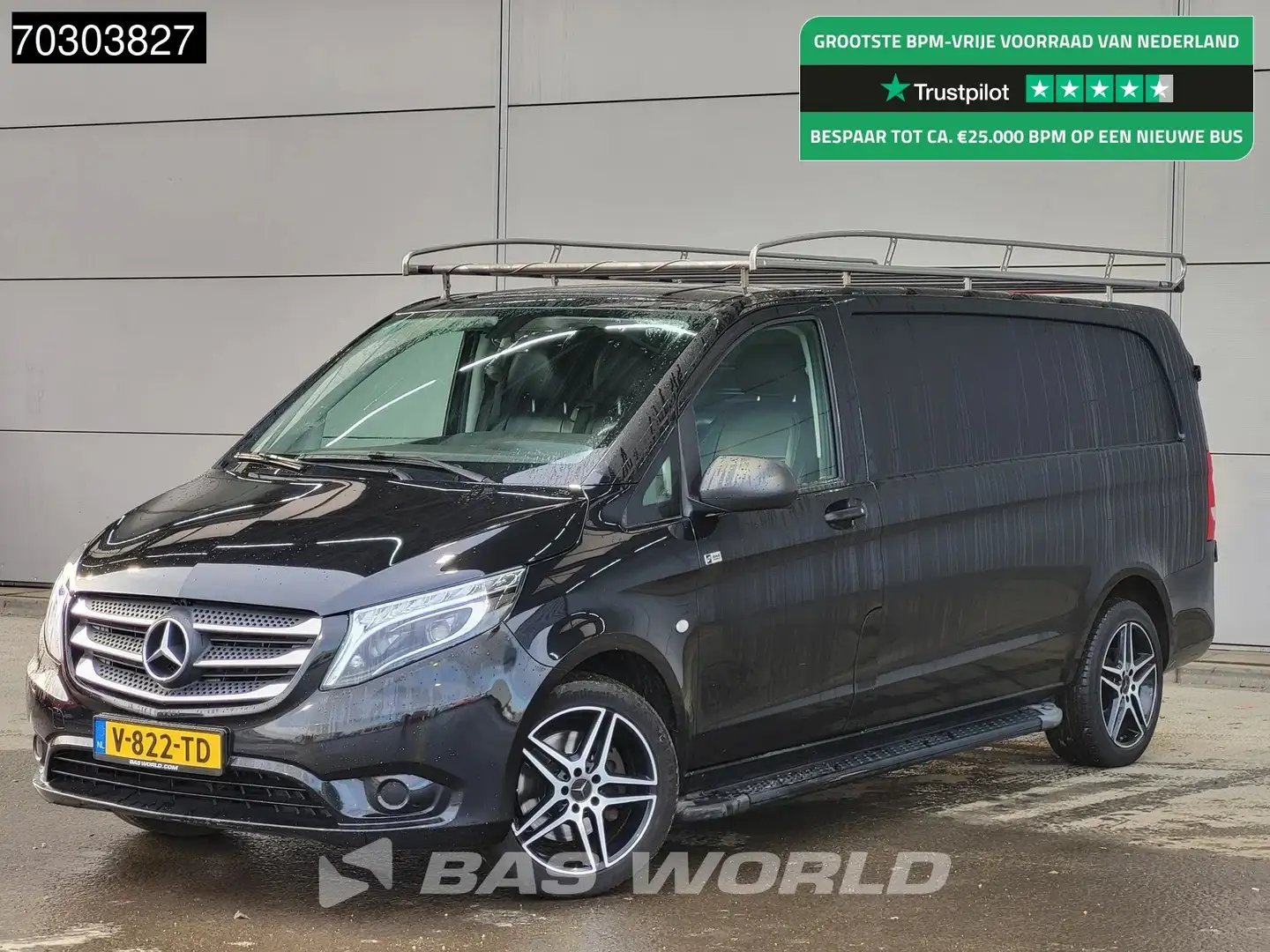 Mercedes-Benz Vito 119 Automaat L3H1 LED 190PK Trekhaak Airco Cruise Schwarz - 1