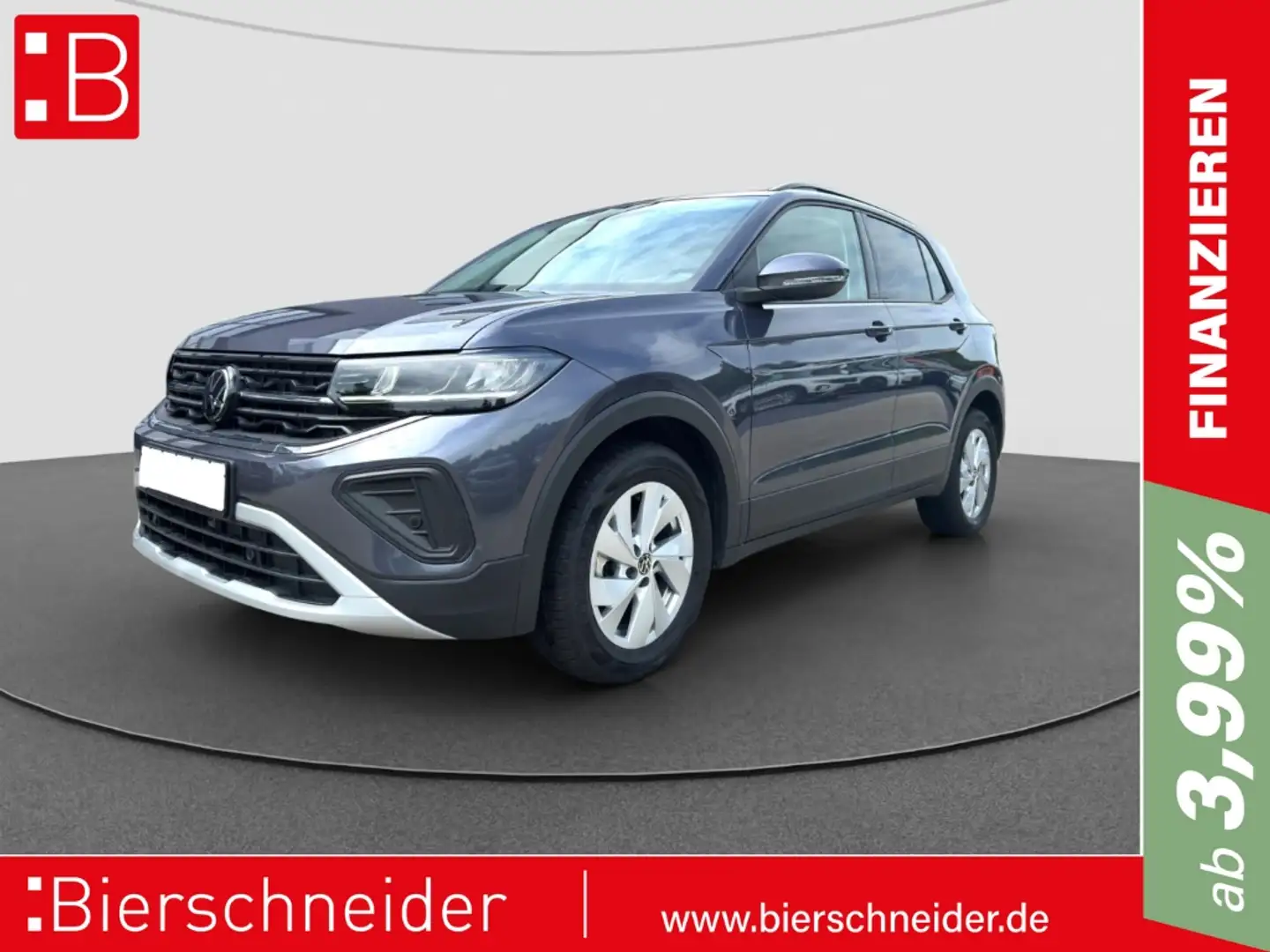 Volkswagen T-Cross 1.0 TSI Life NAVI ACC LED SHZ PARKP Gris - 1