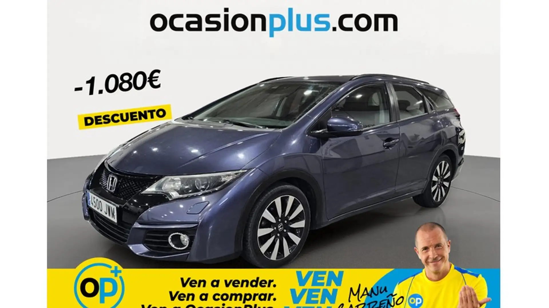 Honda Civic Tourer 1.6 i-DTEC Elegance Azul - 1