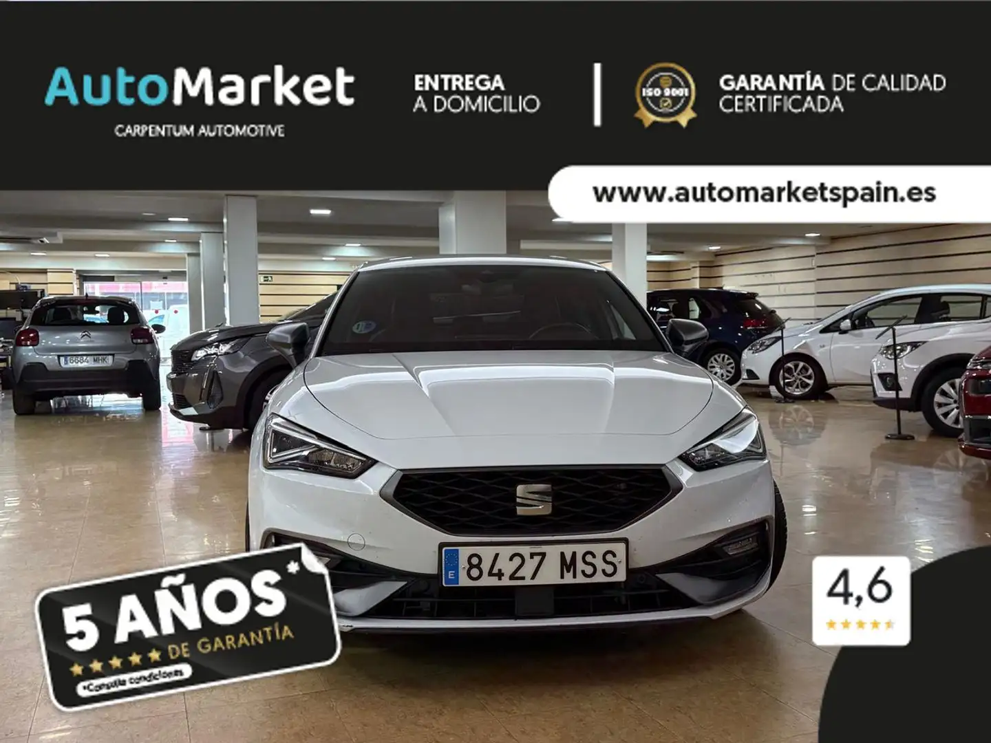 SEAT Leon FR 1.0 ETSI 81KW DSG-7 S&S FR 25 ANIV Blanco - 2