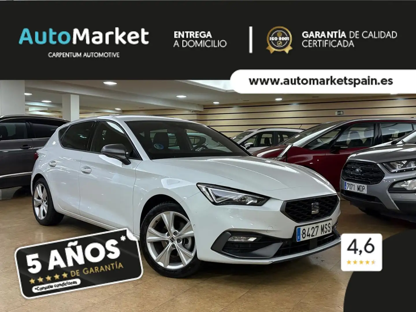 SEAT Leon FR 1.0 ETSI 81KW DSG-7 S&S FR 25 ANIV Blanco - 1