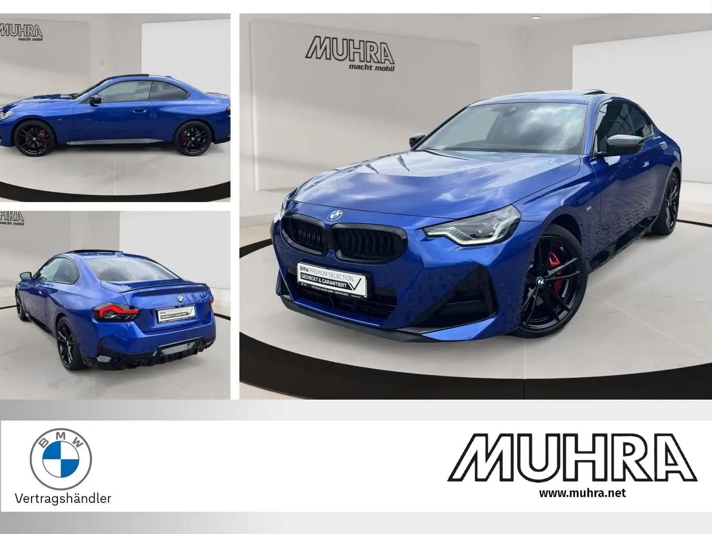 BMW 230 i Coupé M Sport Pro LC Prof. Glasdach H/K LED Синій - 1