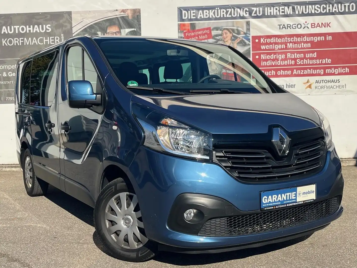 Renault Trafic L1 H1 COMBI 9-SITZER 2 X KLIMA PDC TEMPOMAT -TOP ! Blau - 2