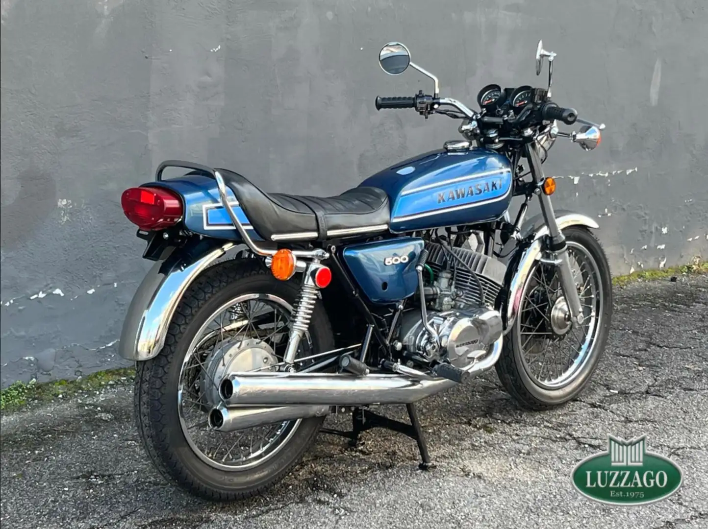 Kawasaki 500 H1 Mach 3 Blu/Azzurro - 2