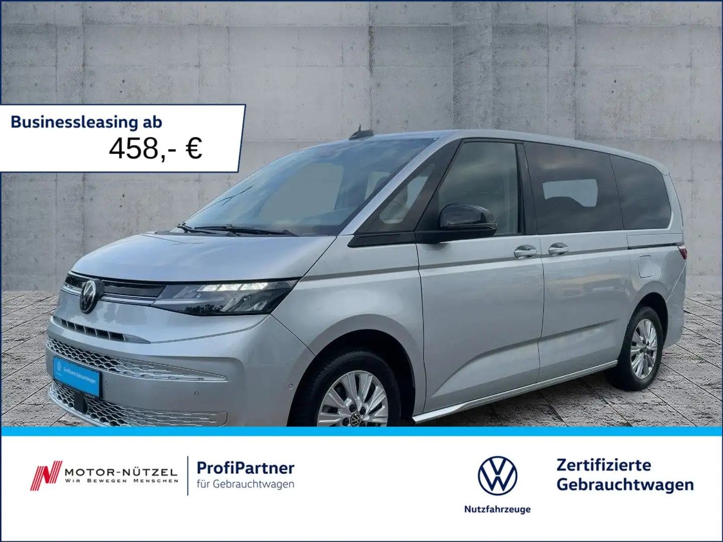 Volkswagen T7 Multivan T7 Multivan LÜ2.0TDI LED+NAV+ACC+SHZ+RFK+PLA+AHK Silber - 1