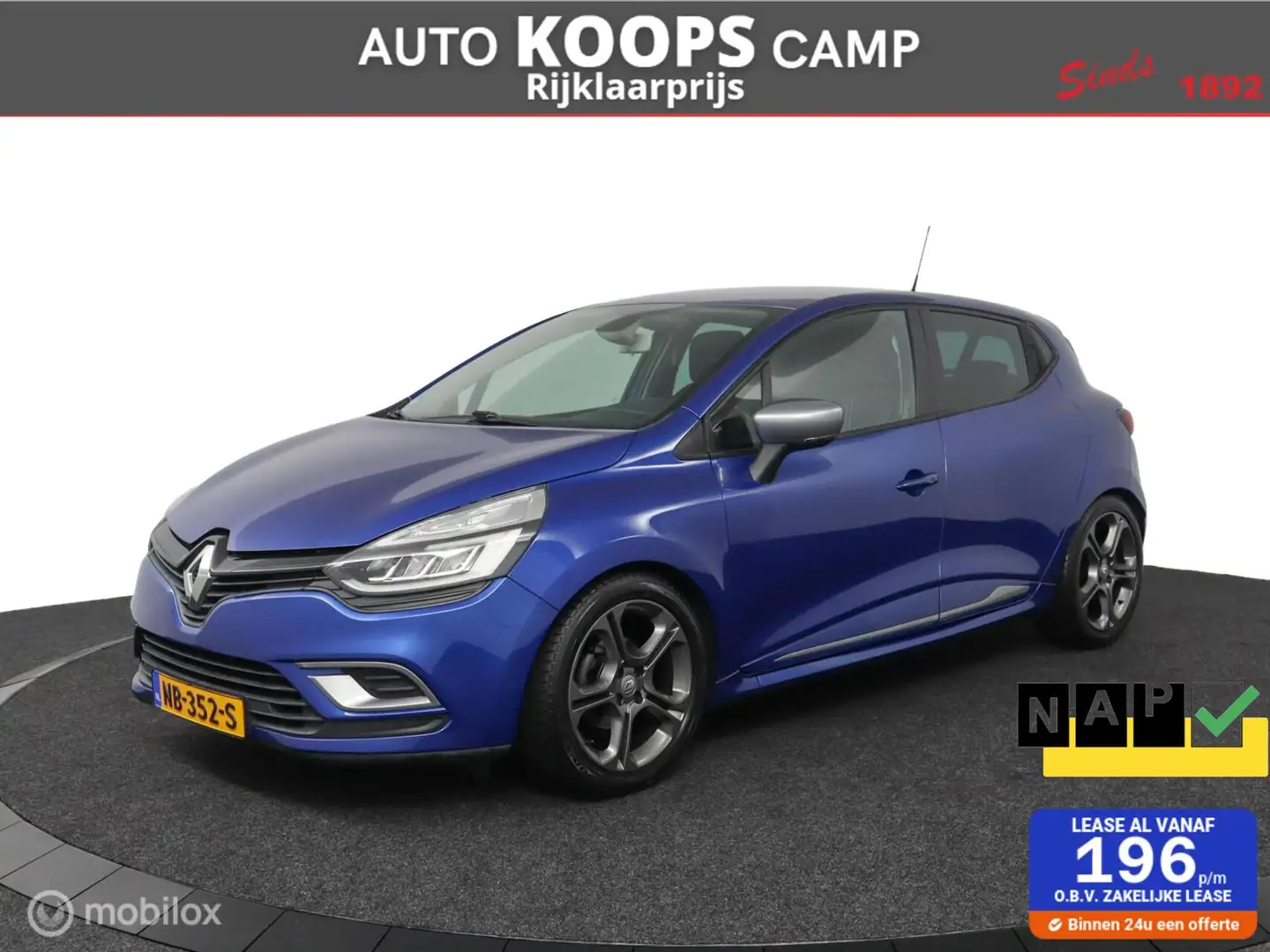 Renault Clio 1.2 TCe Intens Gt -Line | 120PK | 6 Versnellingen Blauw - 1