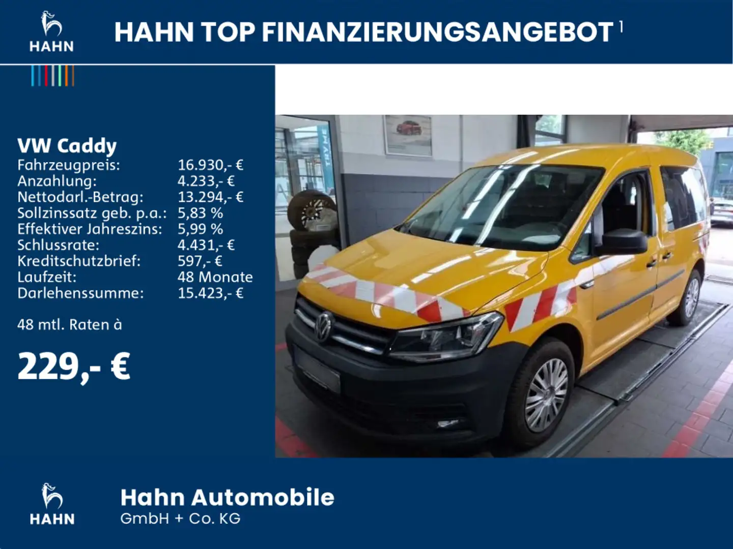Volkswagen Caddy 2.0TDI Trendline AHK Xenon Navi Gelb - 2