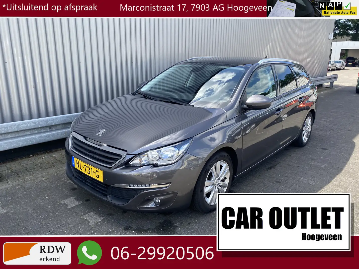 Peugeot 308 SW 1.2 PureTech Blue Lease Executive 163Dkm.NAP, C Grijs - 1