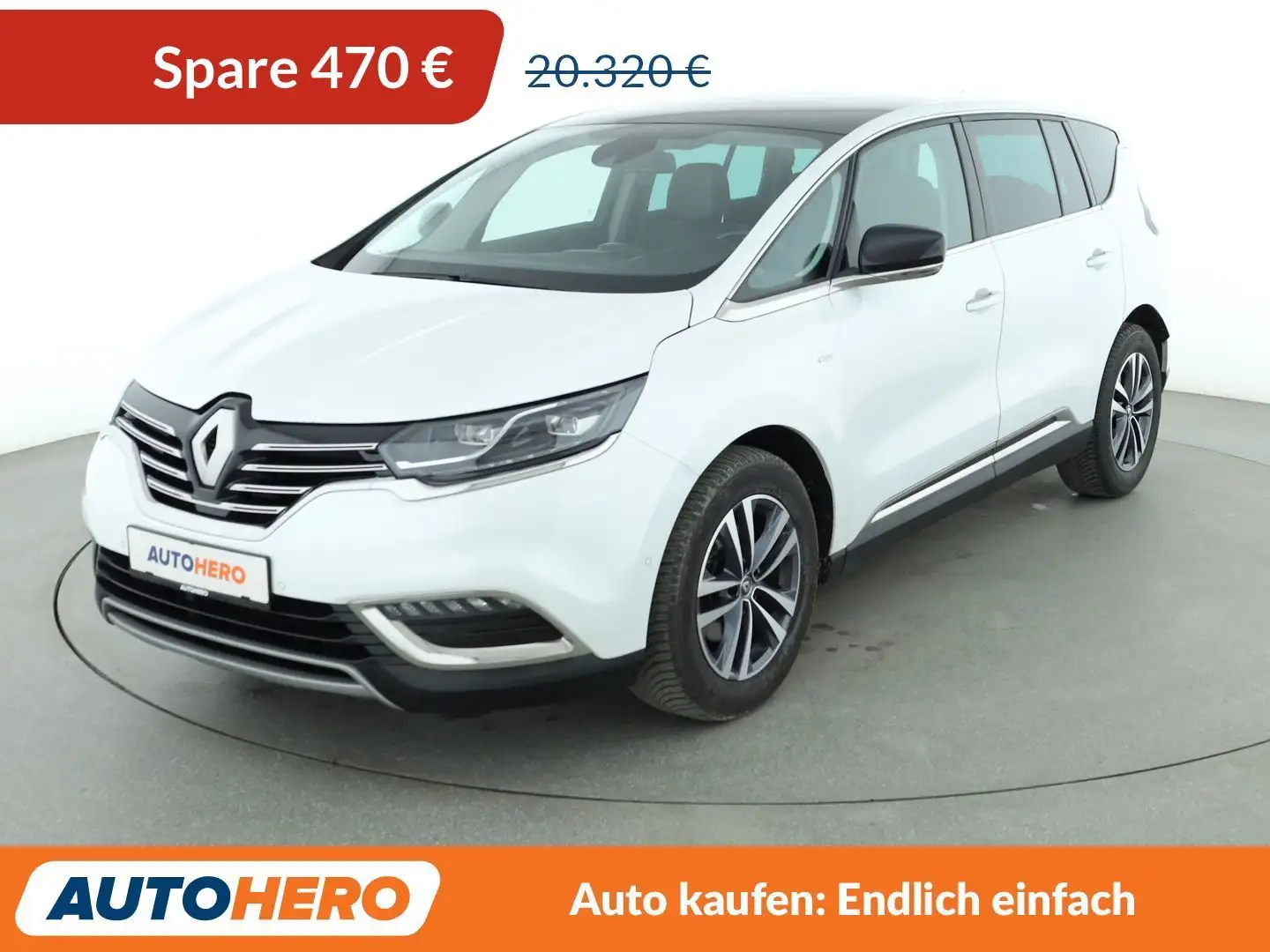 Renault Espace 1.8 TCe Limited Aut.*NAVI*CAM*SHZ*ACC* Weiß - 1