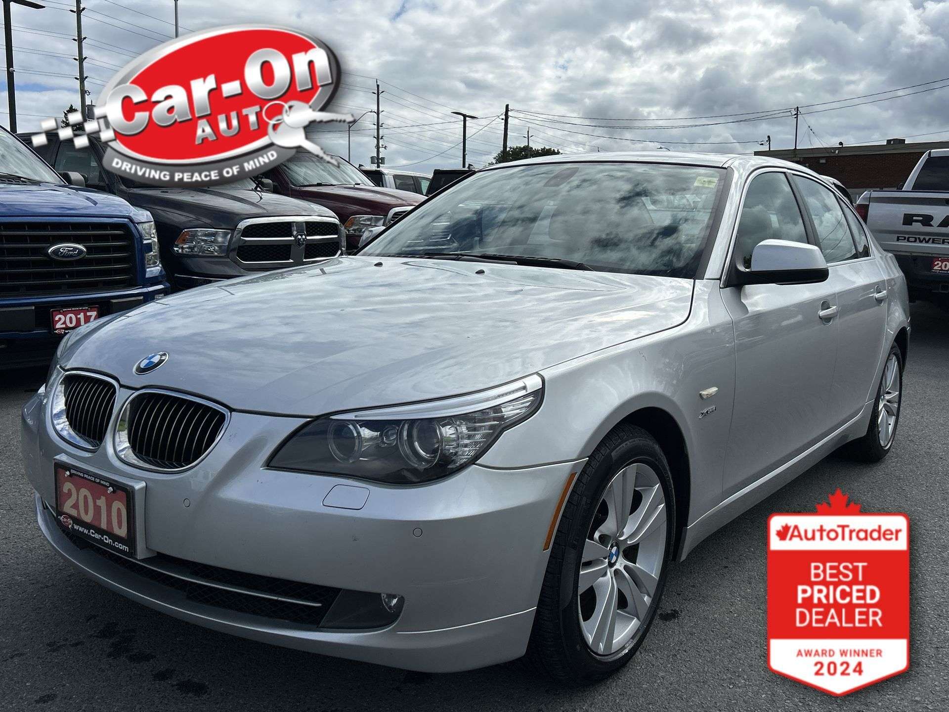 Silver 2010 BMW 5 Series Sedan All-Wheel Drive Automatic