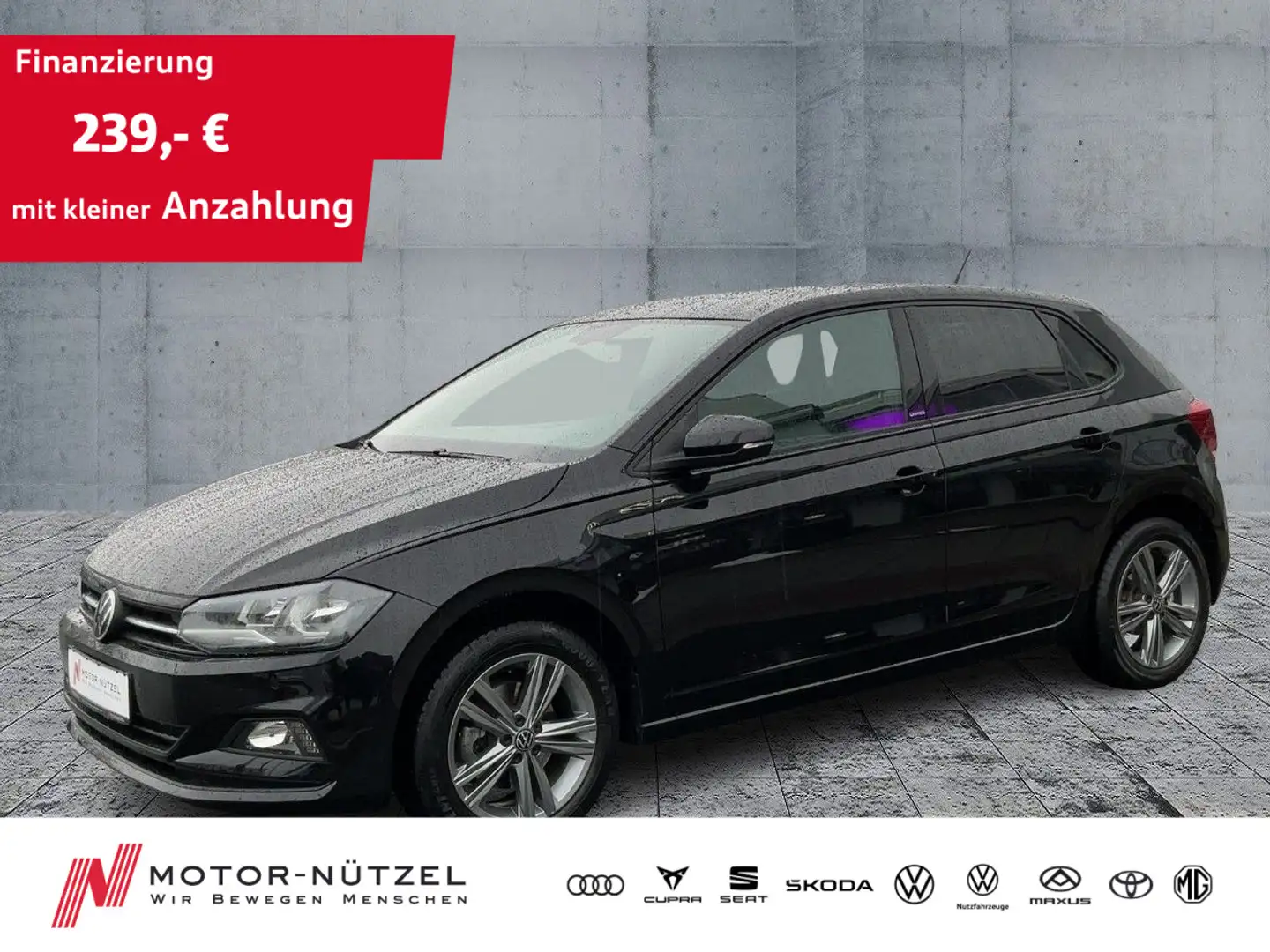 Volkswagen Polo 1.0 TSI UNITED NAVI+2xPDC+SHZ+LM+DAB+ Schwarz - 1