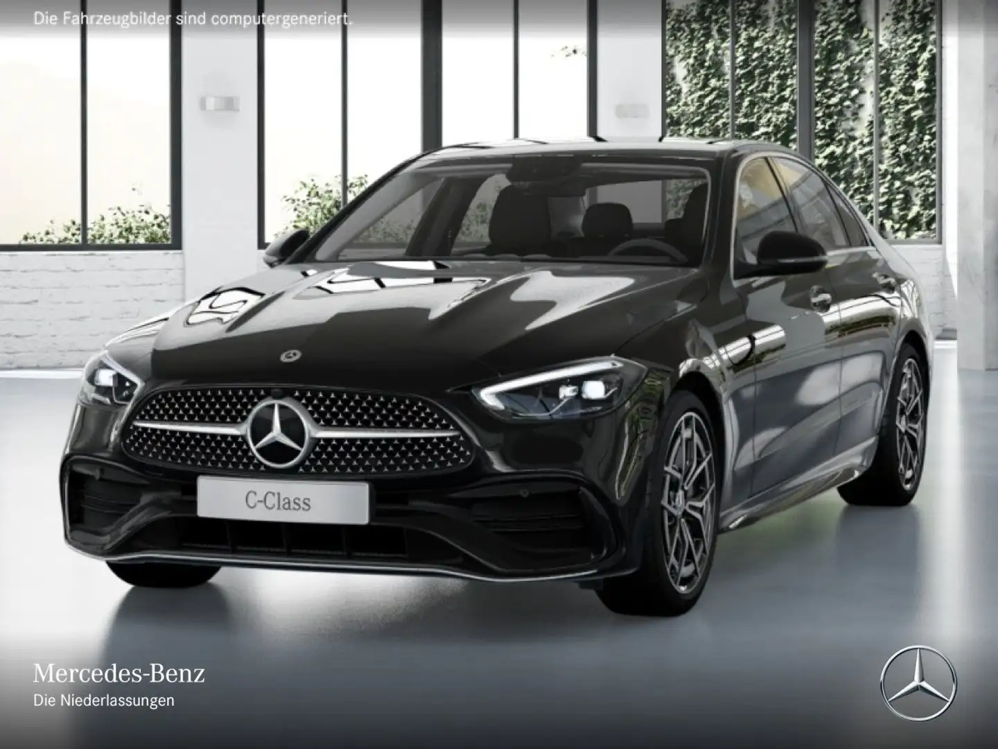 Mercedes-Benz C 200 d AMG+LED+KAMERA+TOTW+KEYLESS+9G Schwarz - 2