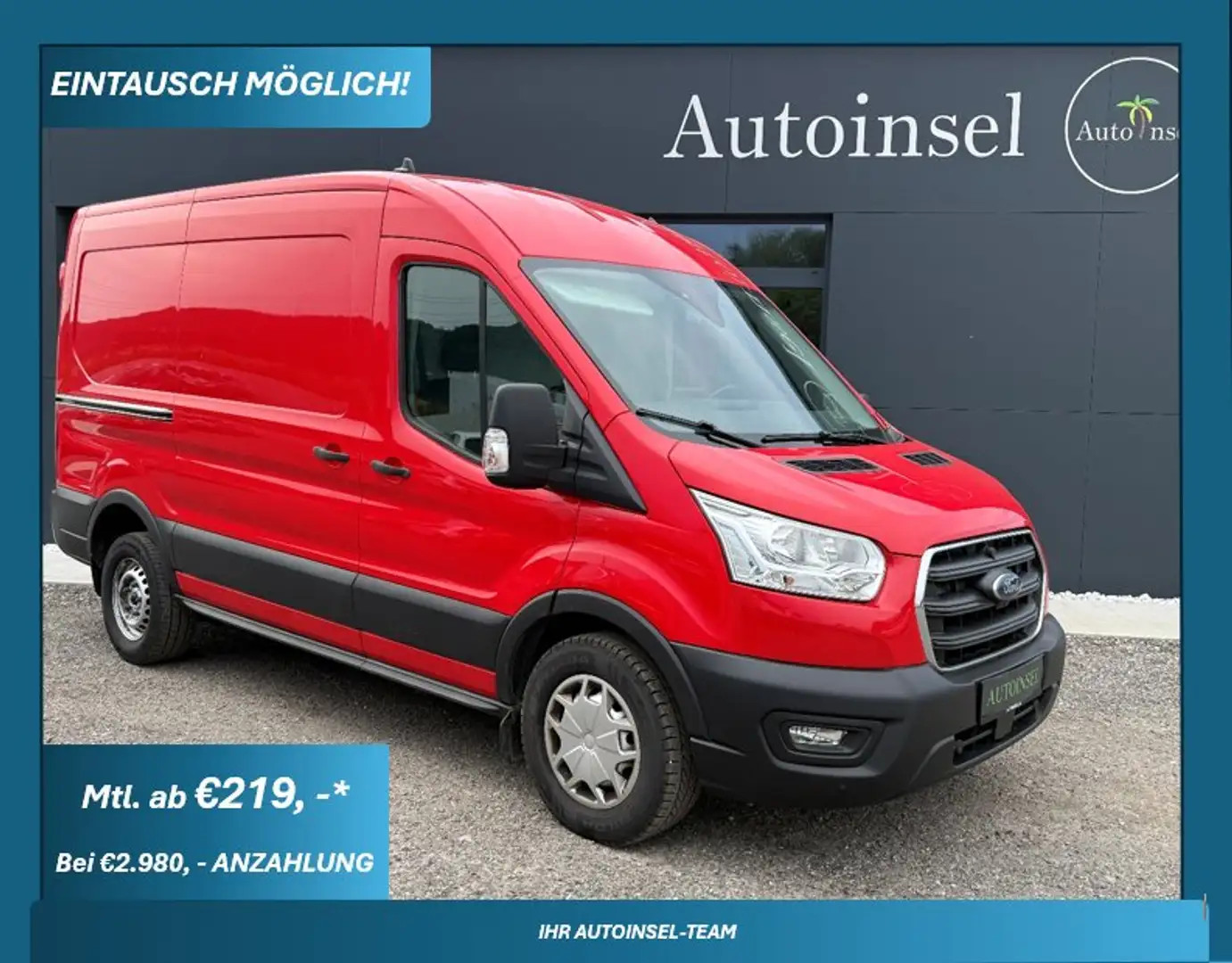 Ford Transit 350 L2 Trend 2 Schiebetüren Rood - 1