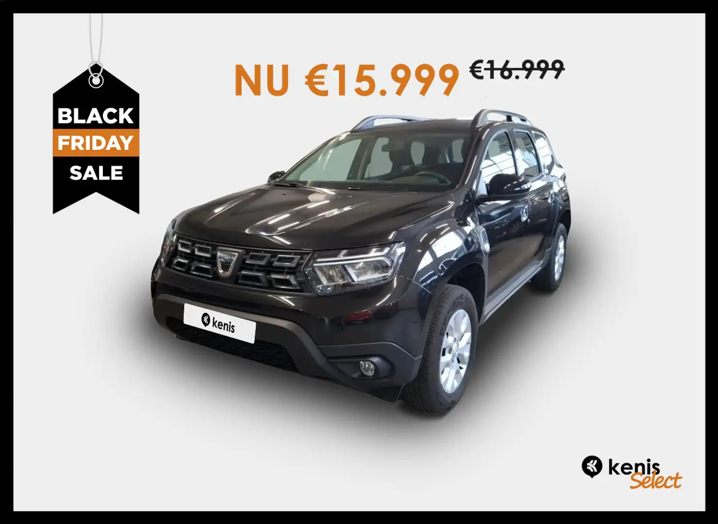 Dacia Duster 1.3 TCe Comfort NAVI AIRCO CAM DAB Schwarz - 1
