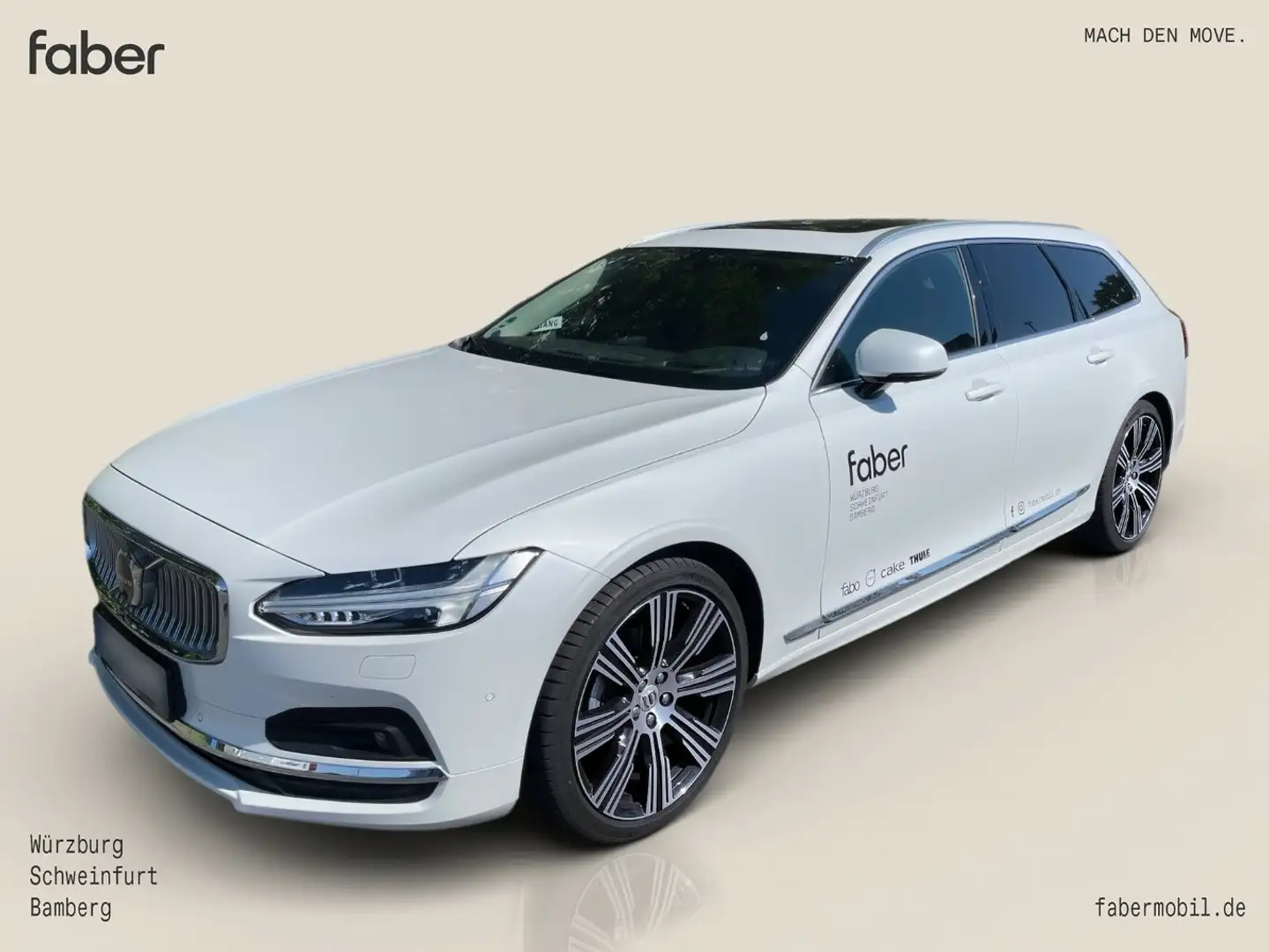 Volvo V90 B4 Diesel Ultimate Bright Weiß - 2