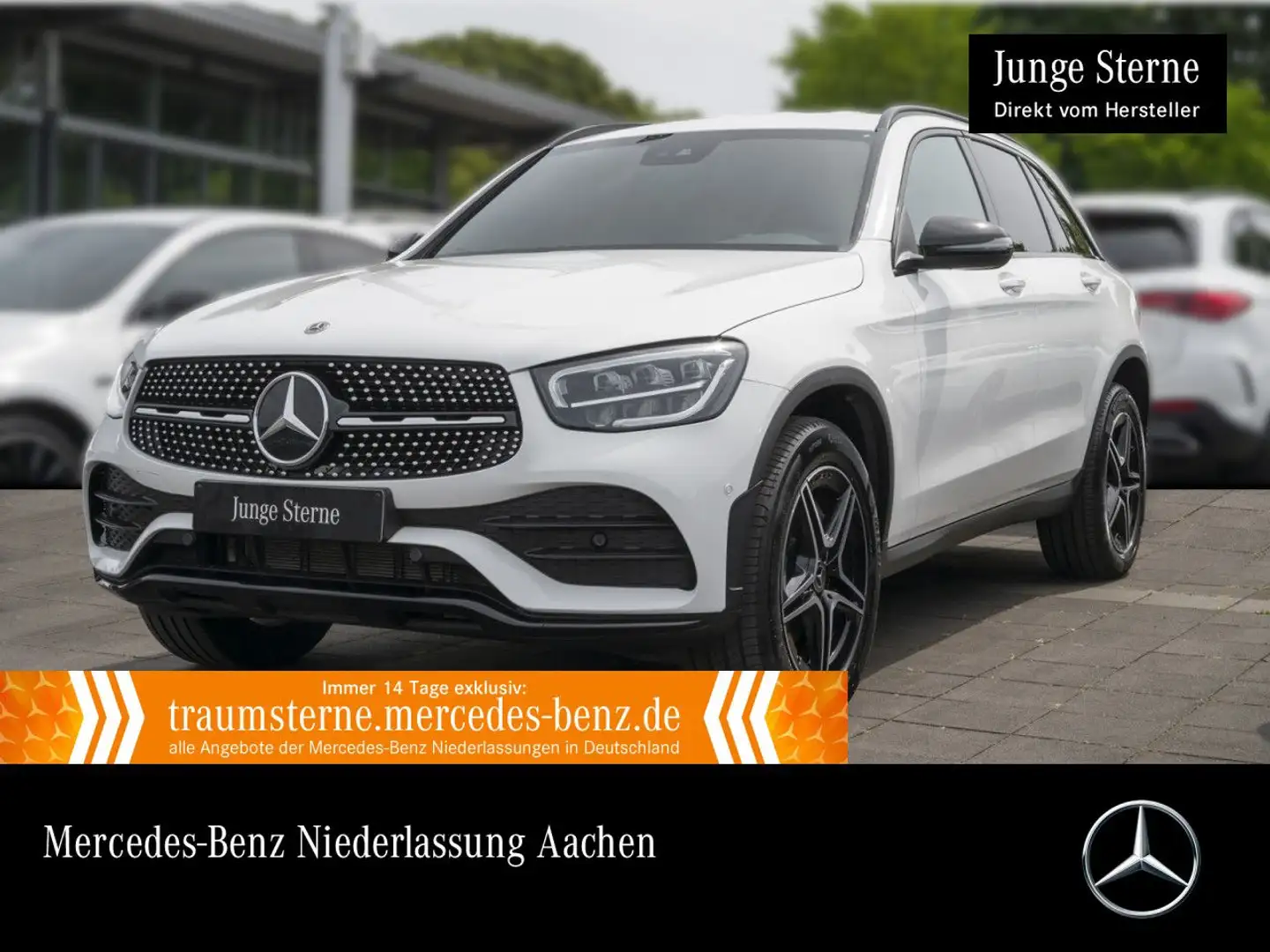 Mercedes-Benz GLC 300 de 4M AMG+NIGHT+AHK+LED+KAMERA+KEYLESS+9G Blanc - 1
