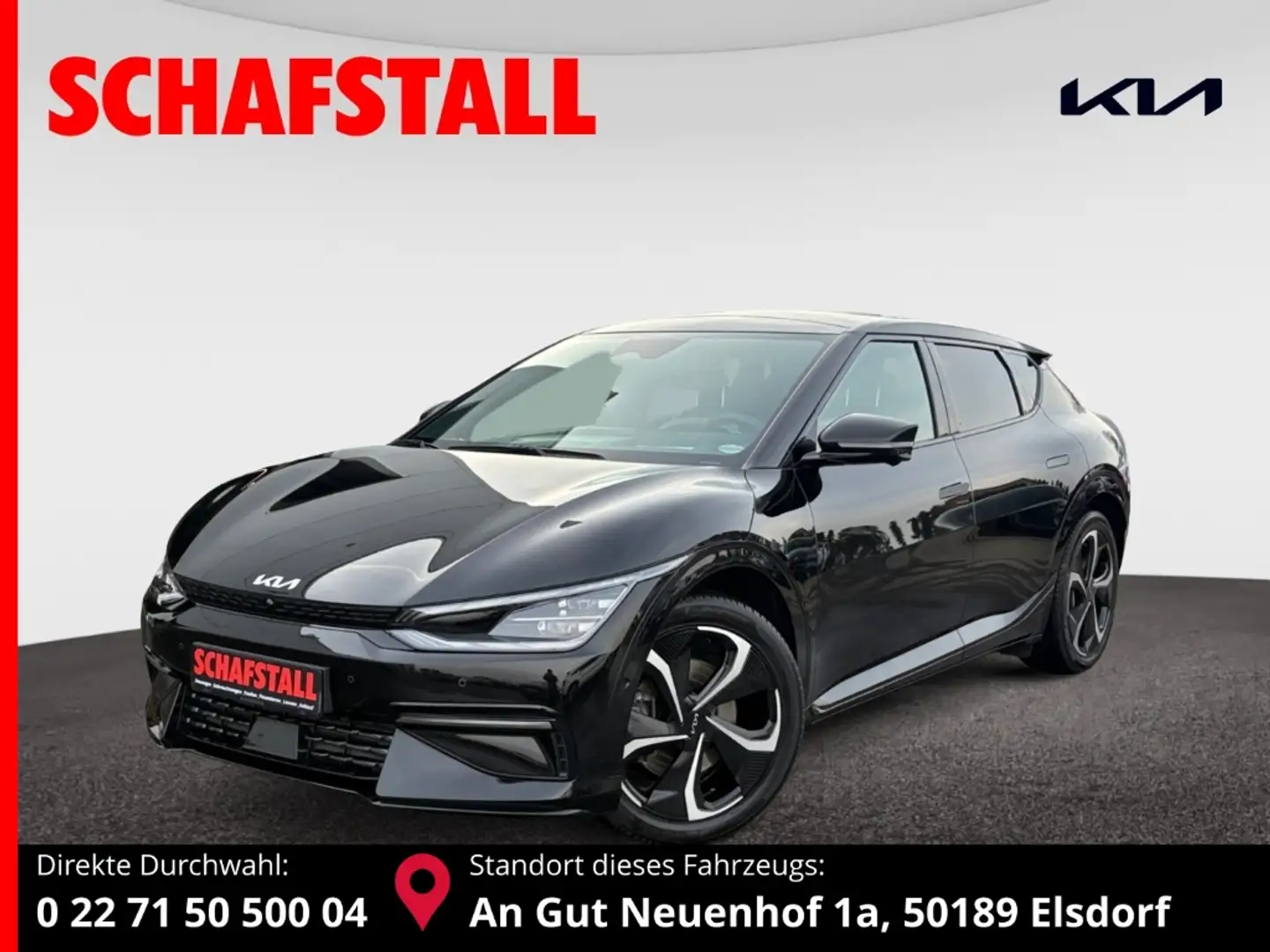 Kia EV6 AWD GT-Line Wärmepumpe PANO Assistent+ Sound Desig Schwarz - 1