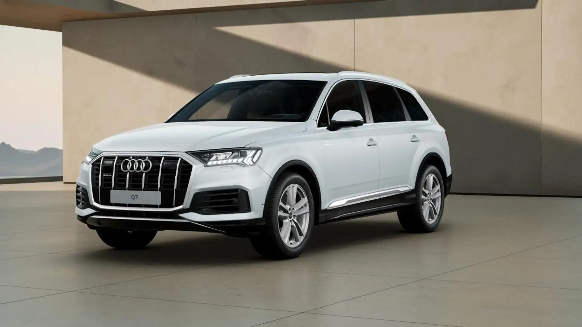 Audi Q7 55 TFSI quattro HuD Pano 7 Sitze Matrix Weiß - 1