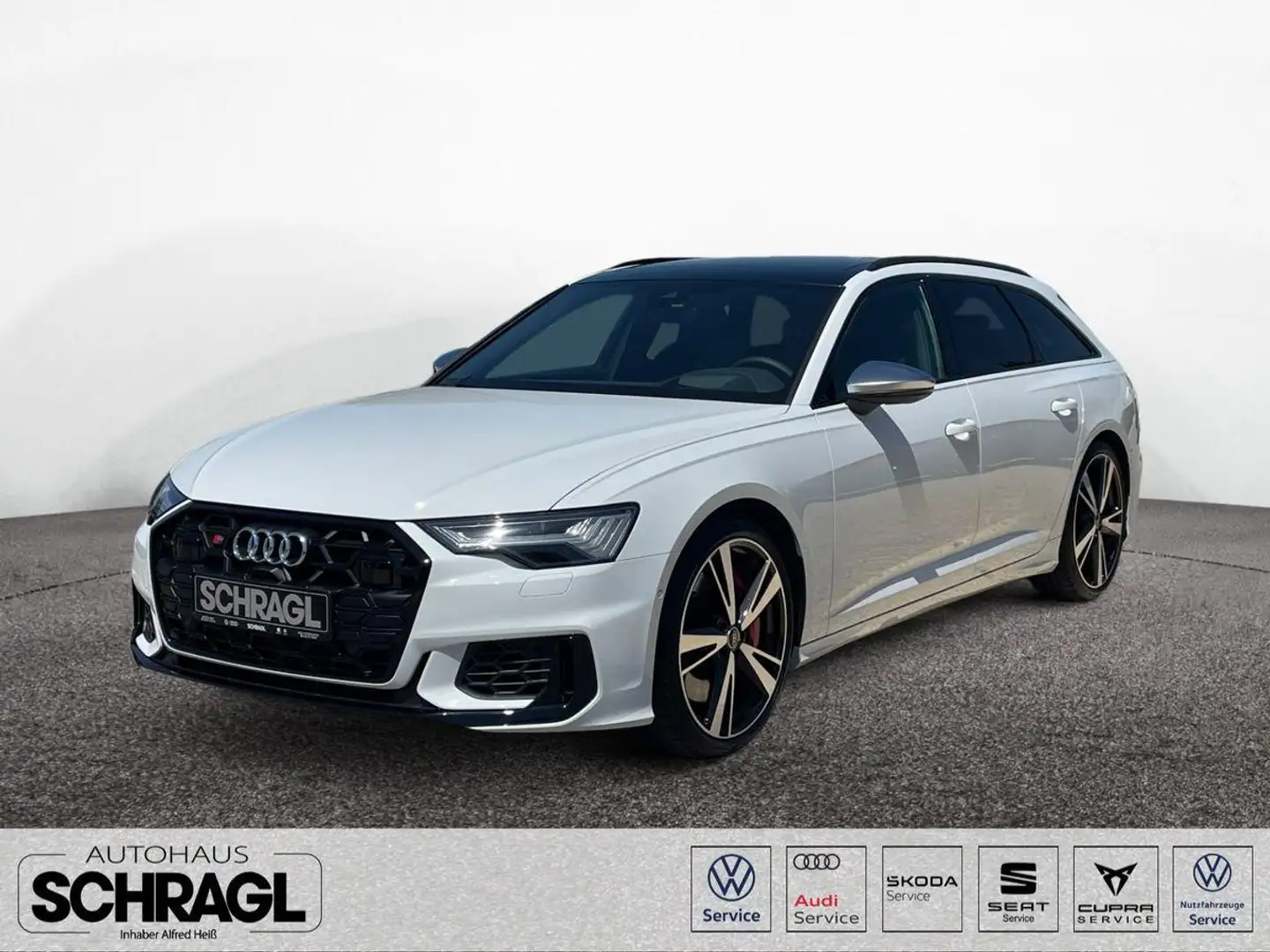 Audi S6 Avant 3.0 TDI quattro+AHK+PANO+LUFT+HD+STANDH Weiß - 1