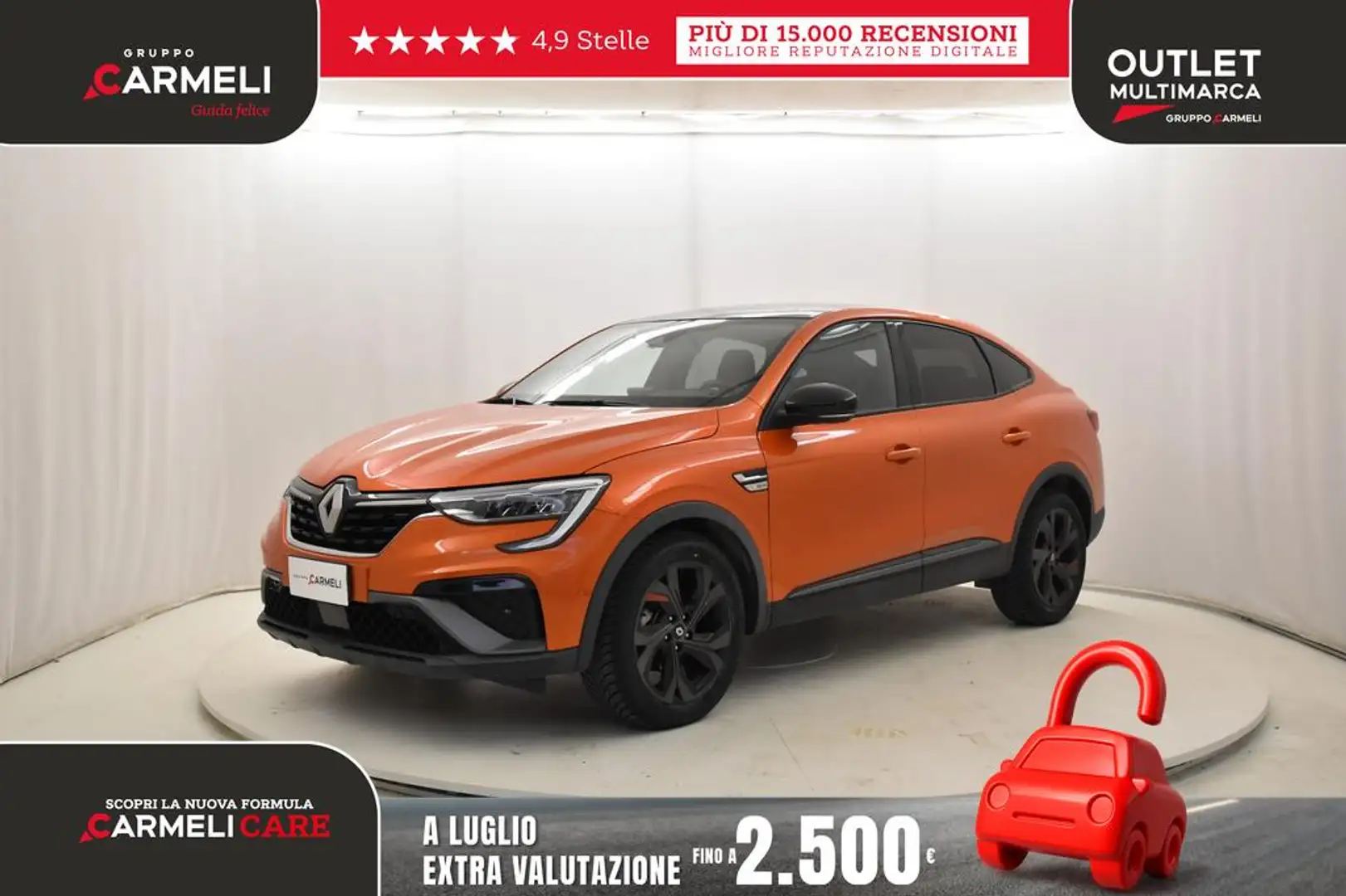 Renault Arkana 1.6 hybrid R.S. Line E-Tech 145cv Arancione - 1